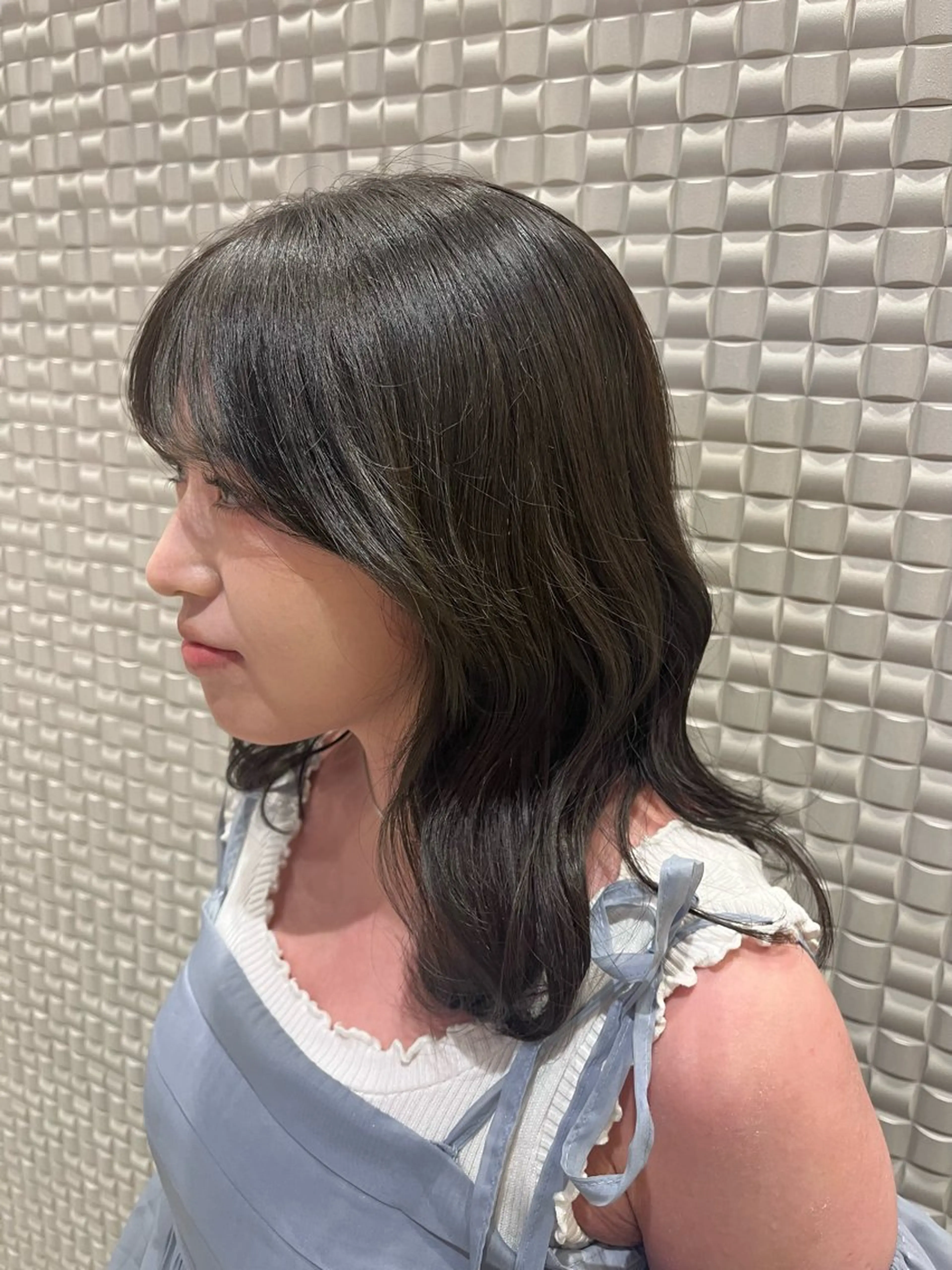 ミディアム ヘアカラー トリートメント ヘアセット 新宿 谷合 玲花のヘアスタイル