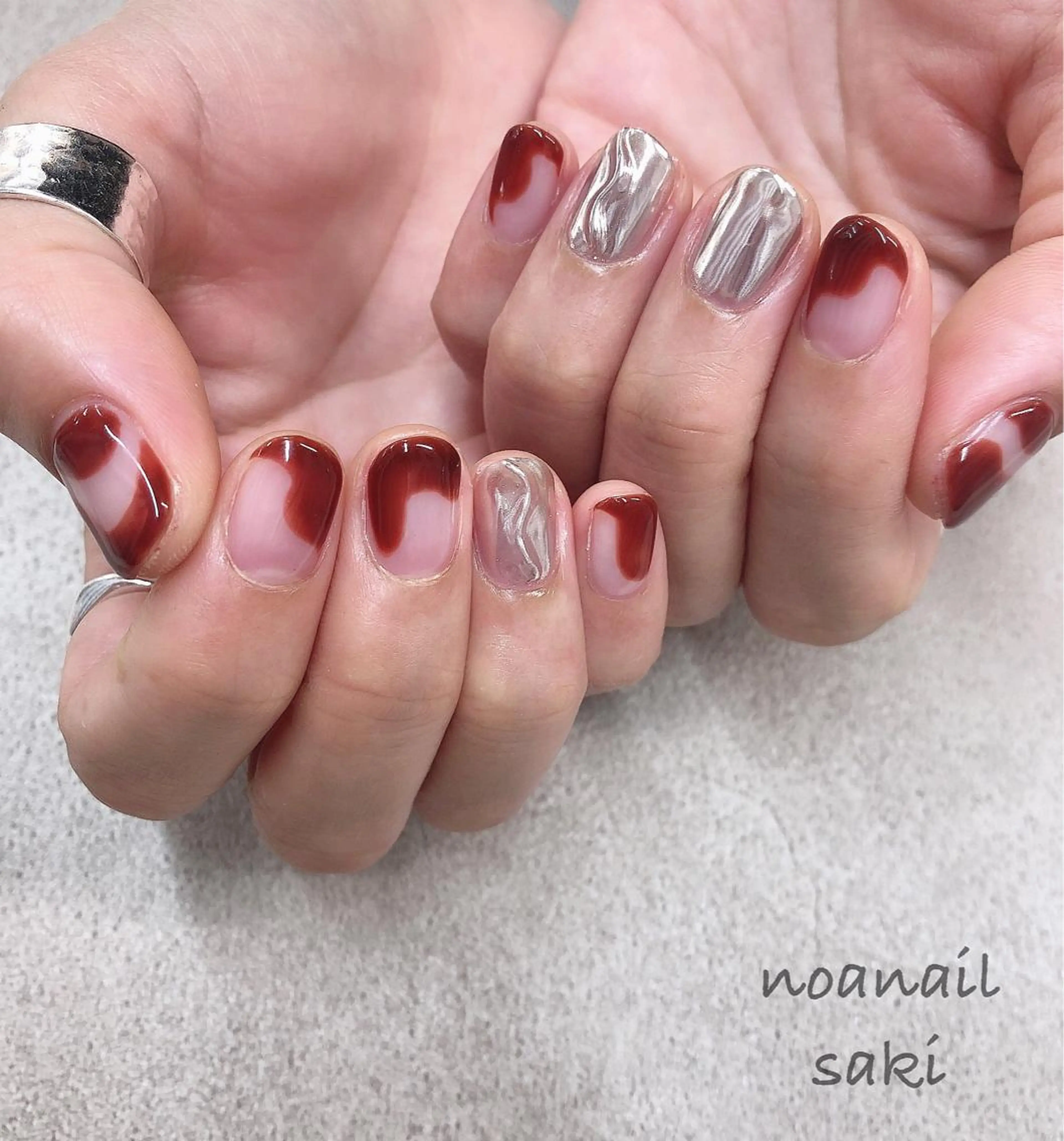 ネイル 持ち込み nailsalon noa所属・nailist sakiのネイルデザイン