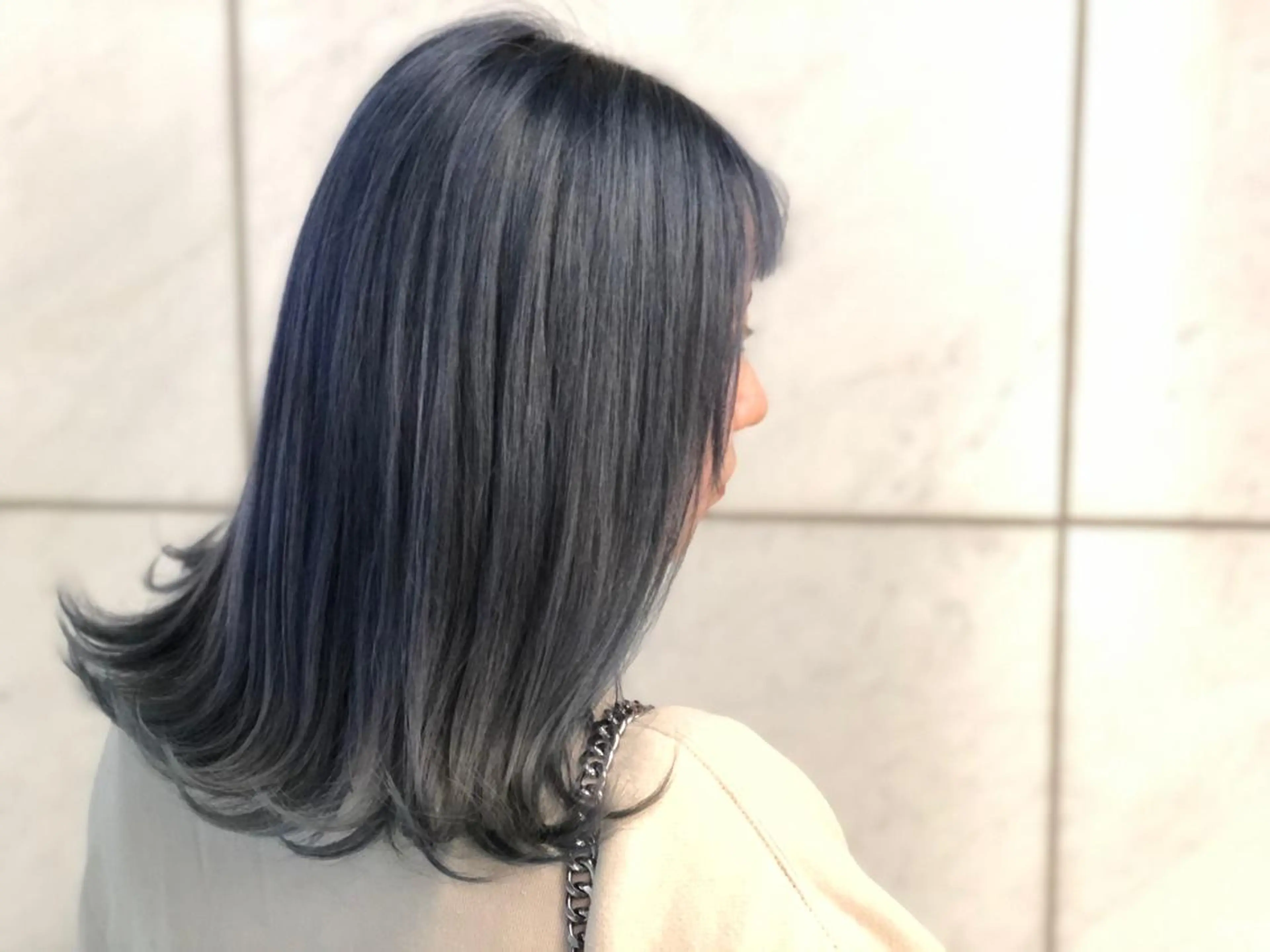 ミディアム カラー ブルーカラー ヘアカラー トリートメント Clay所属・及川 祐輔のヘアスタイル