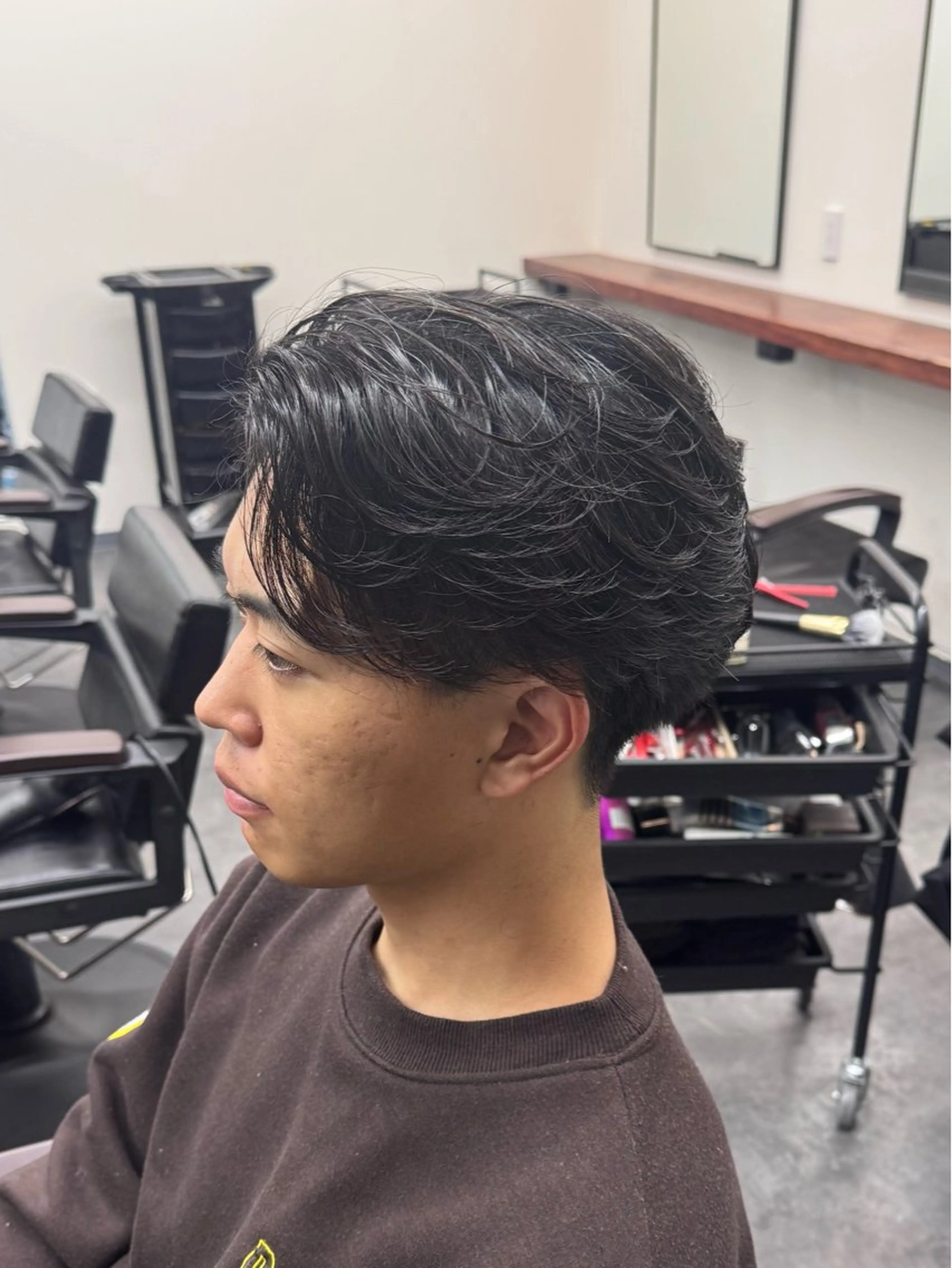 パーマ メンズ メンズパーマ カット パーマ 柏メンズカットパーマ NO.1タイチのヘアスタイル