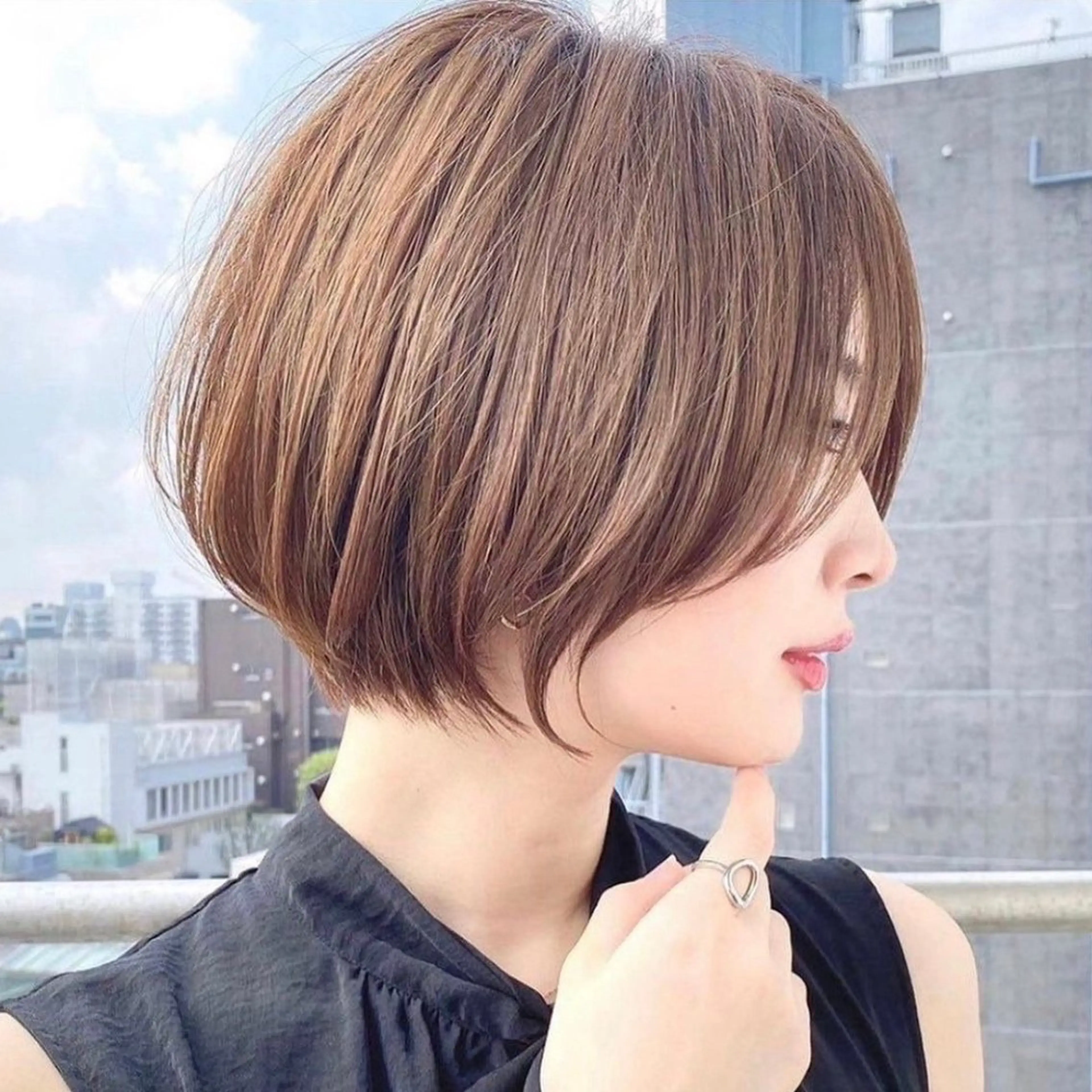 ✨似合わせ小顔カット✨+透明感カラー+1stepトリートメントの写真