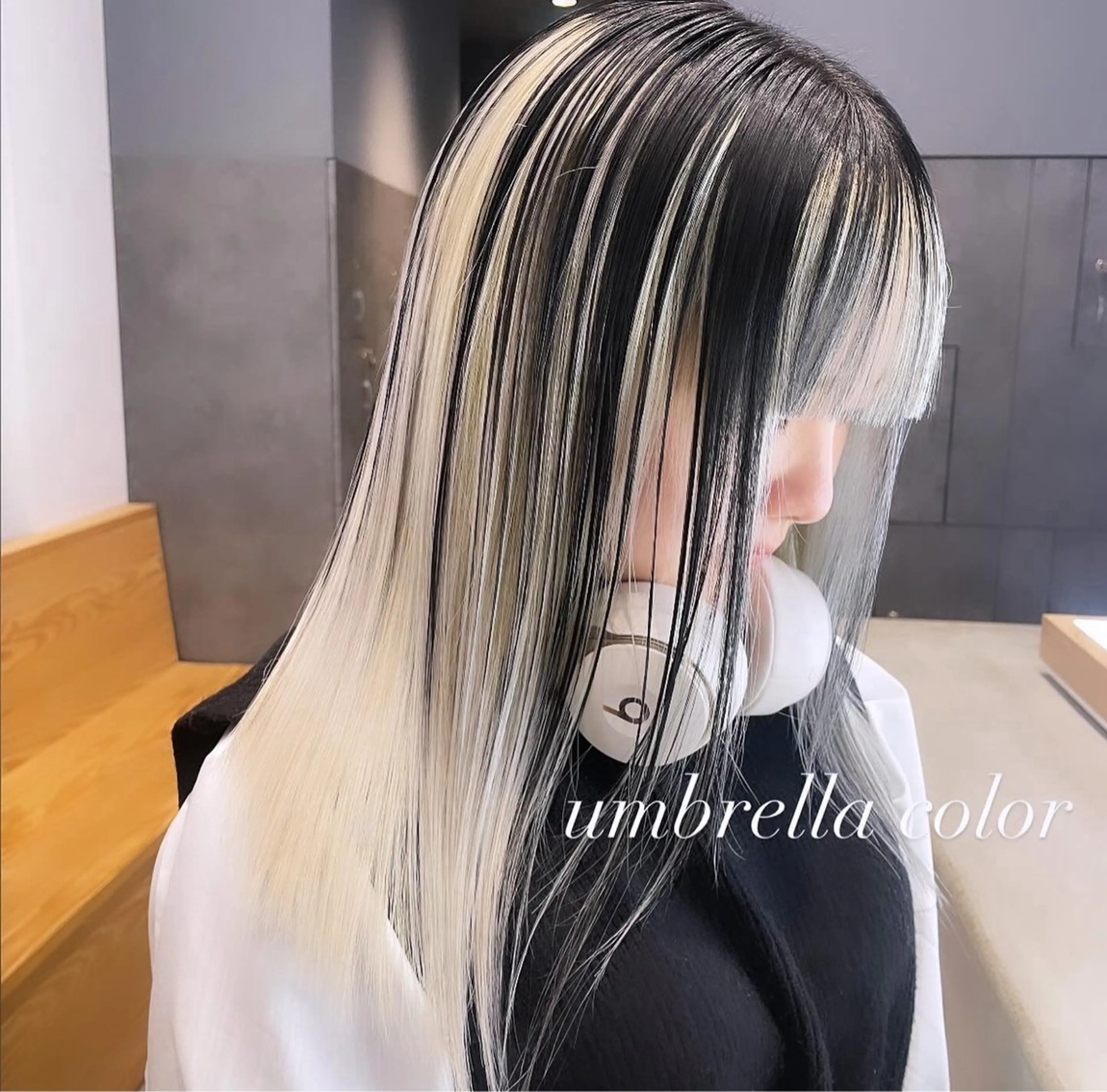 ロング カラー ヘアカラー トリートメント ヘアセット 💜ハイトーン💛 マジカルかいちゃんのヘアスタイル