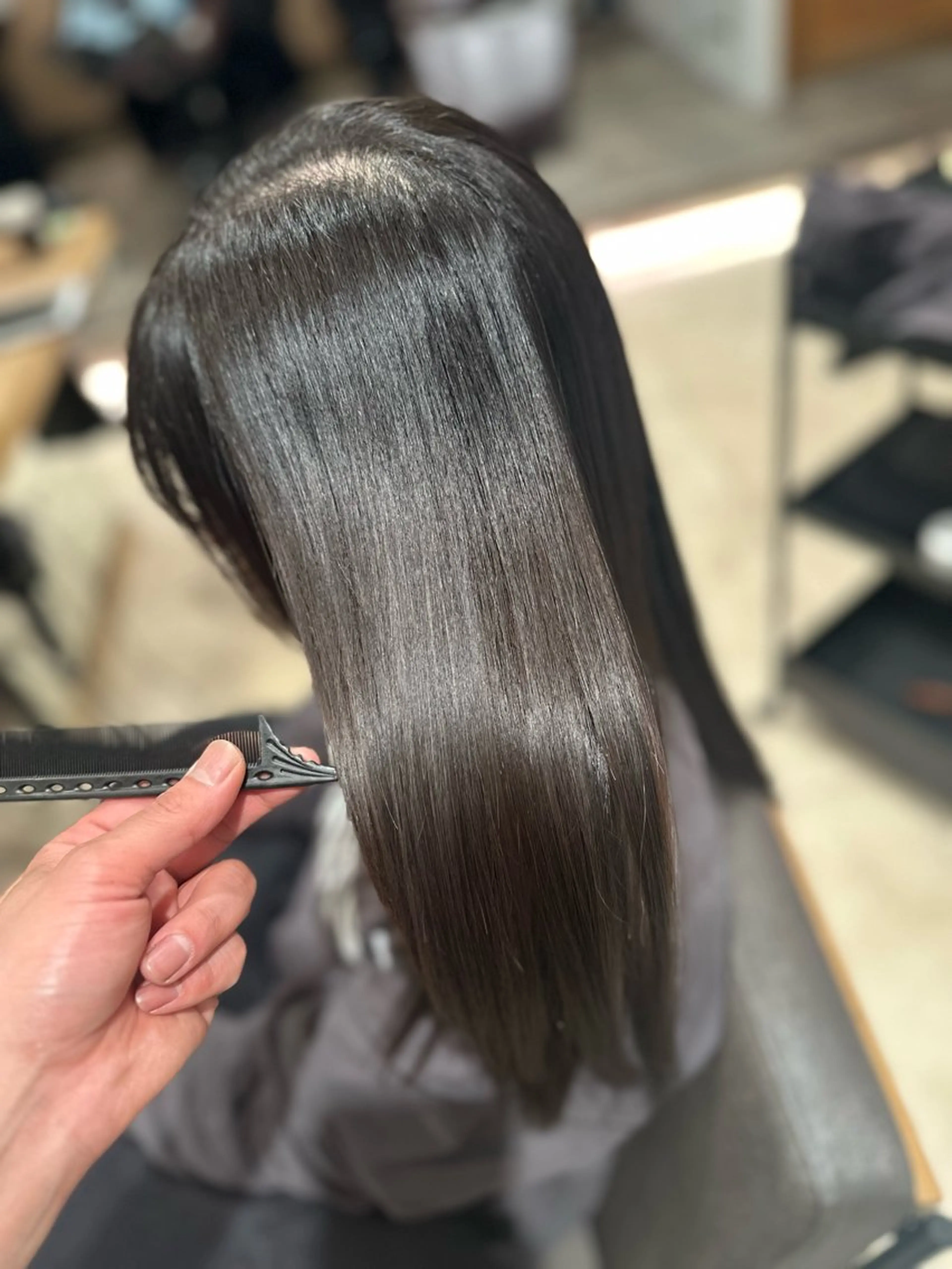ロング カラー パーマ ヘアアレンジ ストレートパーマ 縮毛矯正 VIVIE【ヴィヴィ】所属・髪質改善/韓国風 レイヤー/田村祐樹のヘアスタイル