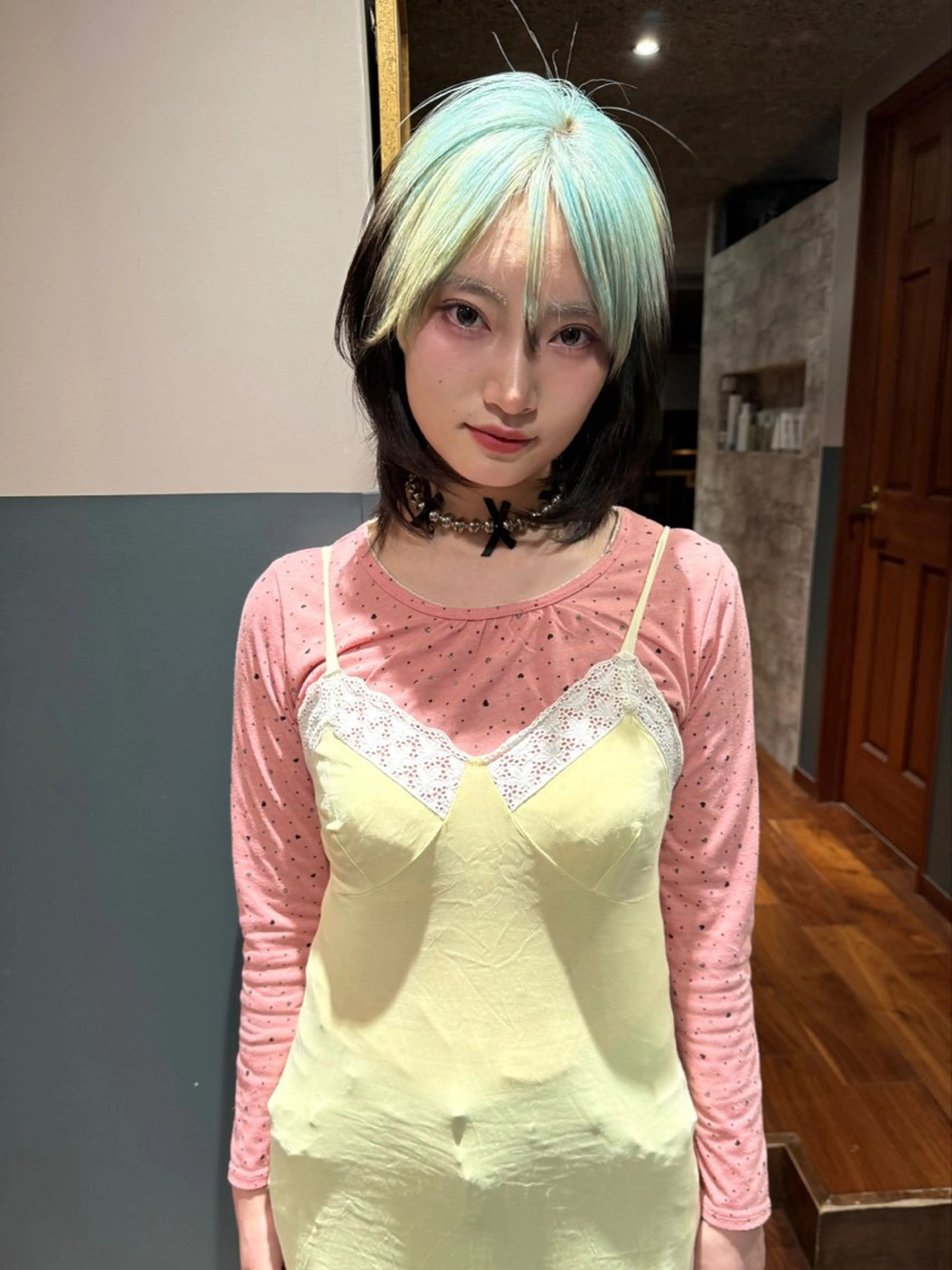 ミディアム カラー 似合わせカット カット ヘアカラー トリートメント mai / linoah˚✧のヘアスタイル