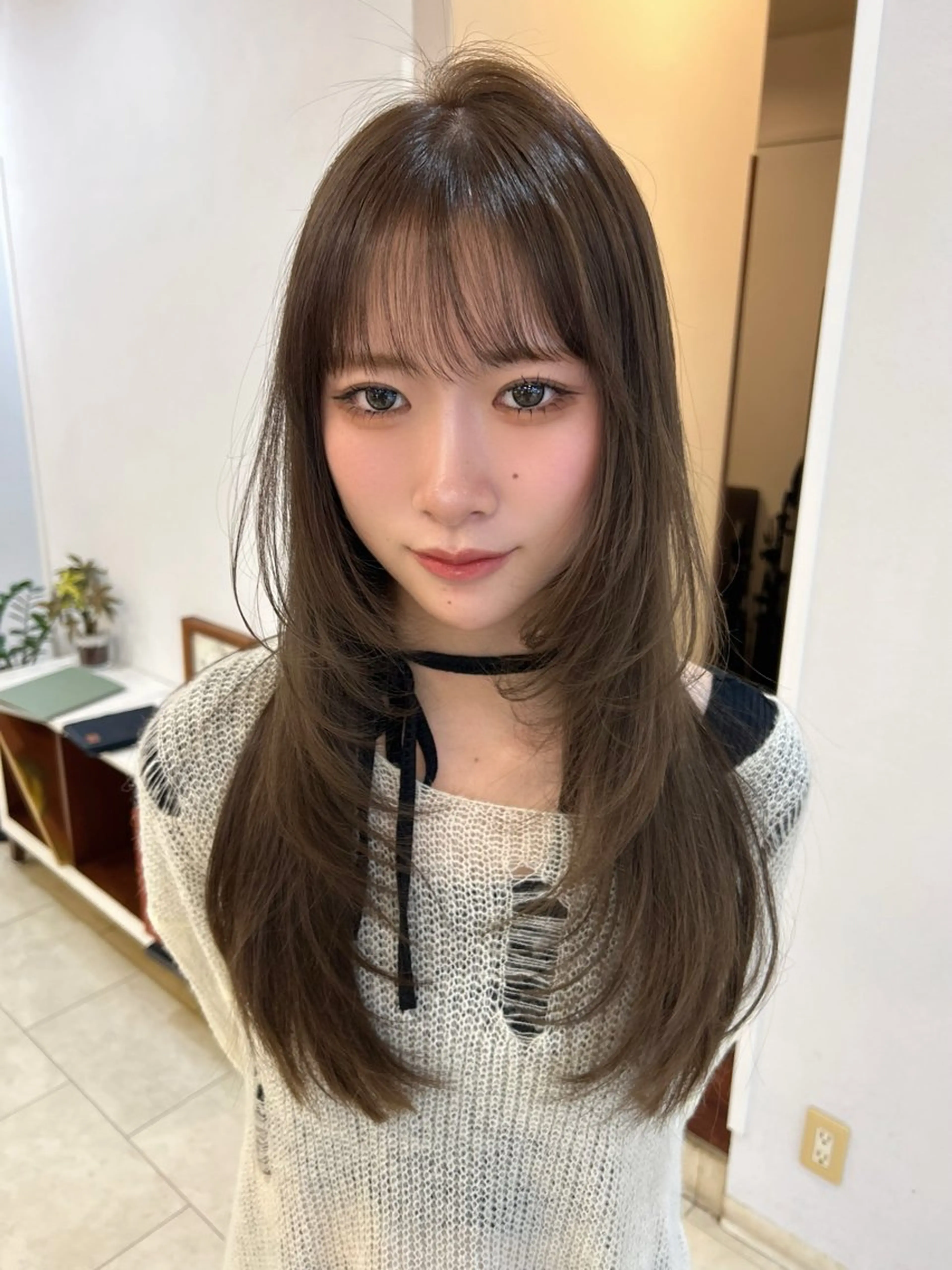 ロング レイヤーカット 似合わせカット nina🤎/ 似合わせカットのヘアスタイル