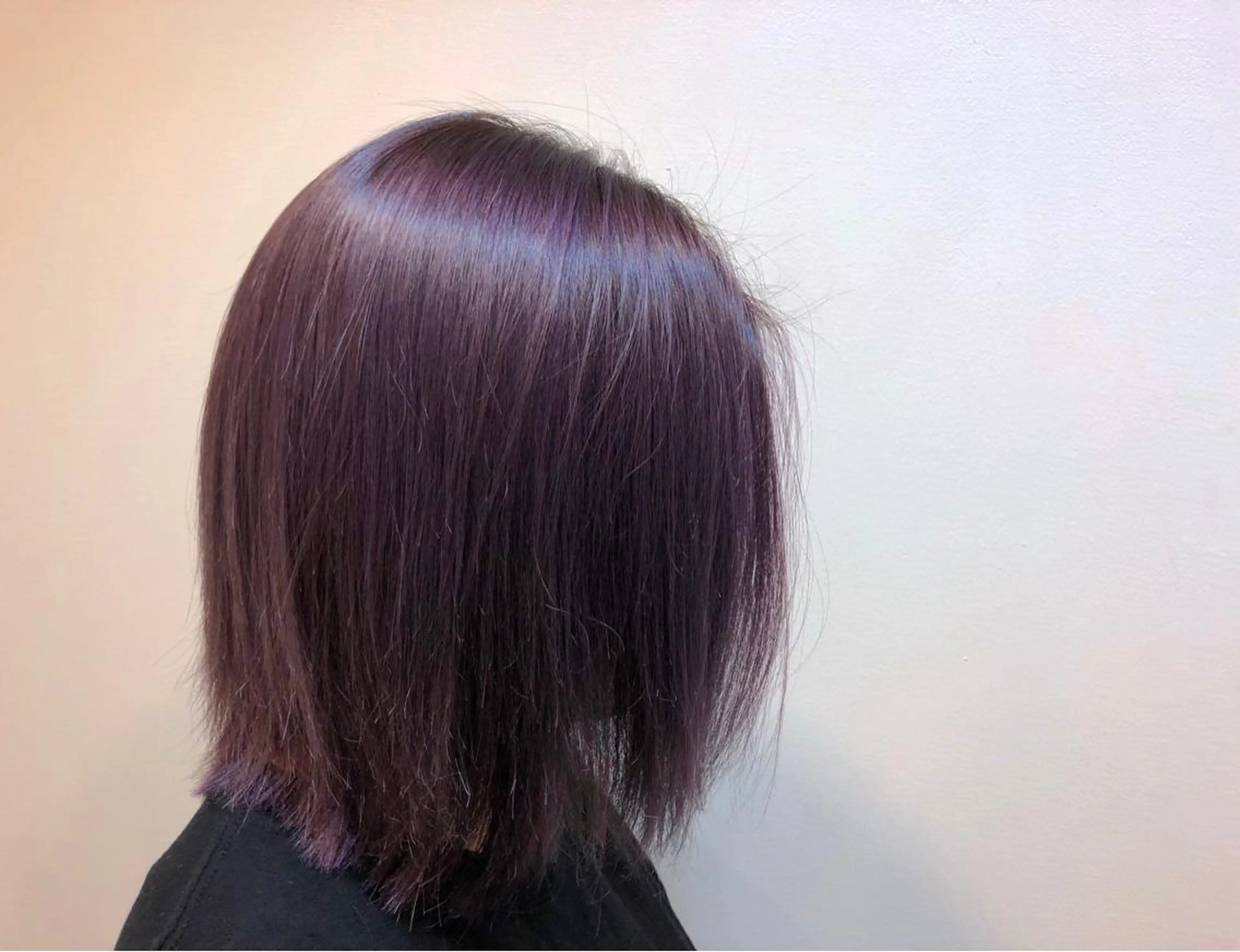 ミディアム カラー ブリーチ パープルカラー トリートメント ヘアカラー トリートメント FLOW aoyama所属・✨レディース✨ 今だけカット￥０大石のヘアスタイル