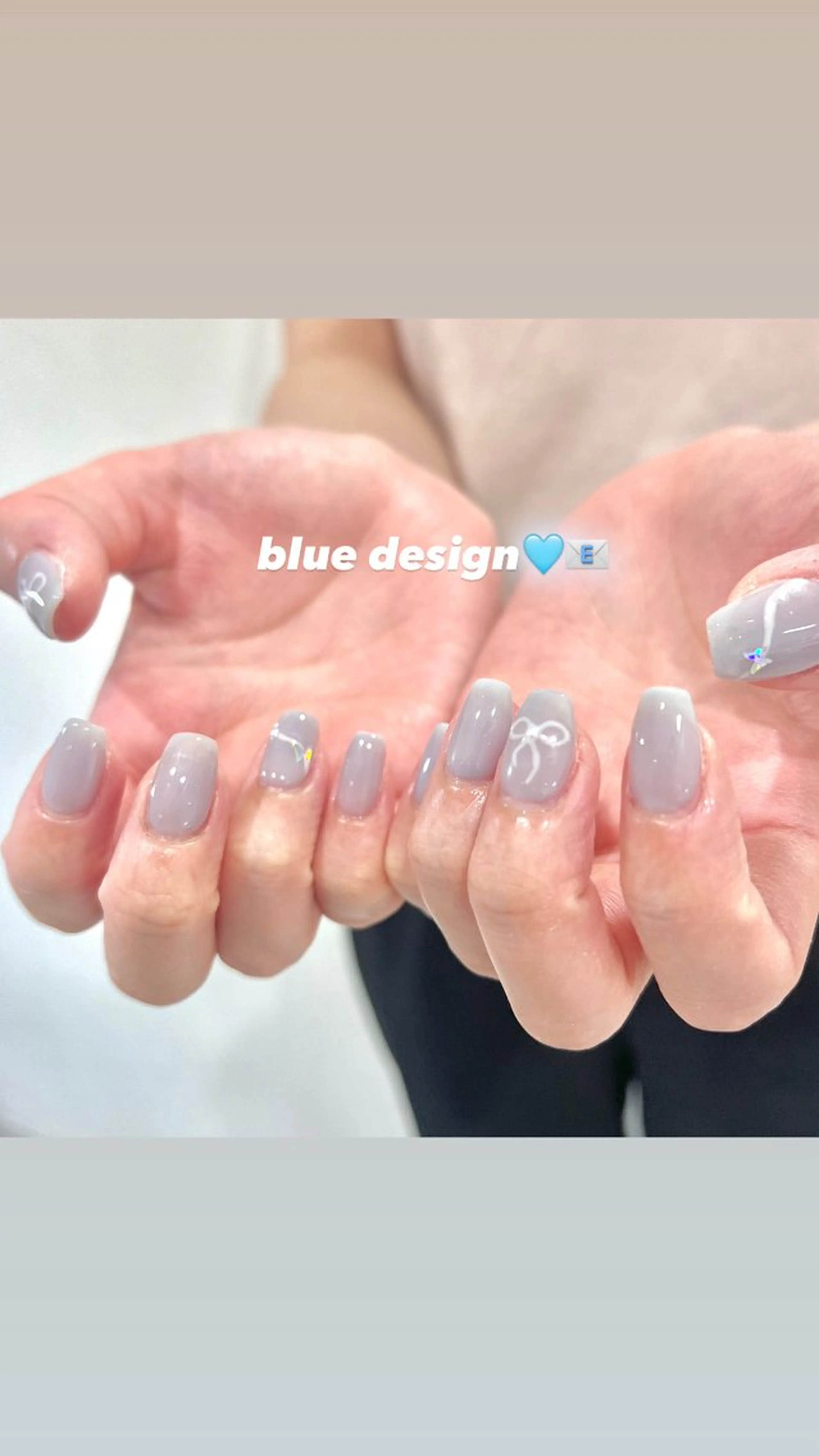 ネイル クリアネイル ハンドネイル 🎀チーク/ちゅるん 🫧chisa🎀のネイルデザイン