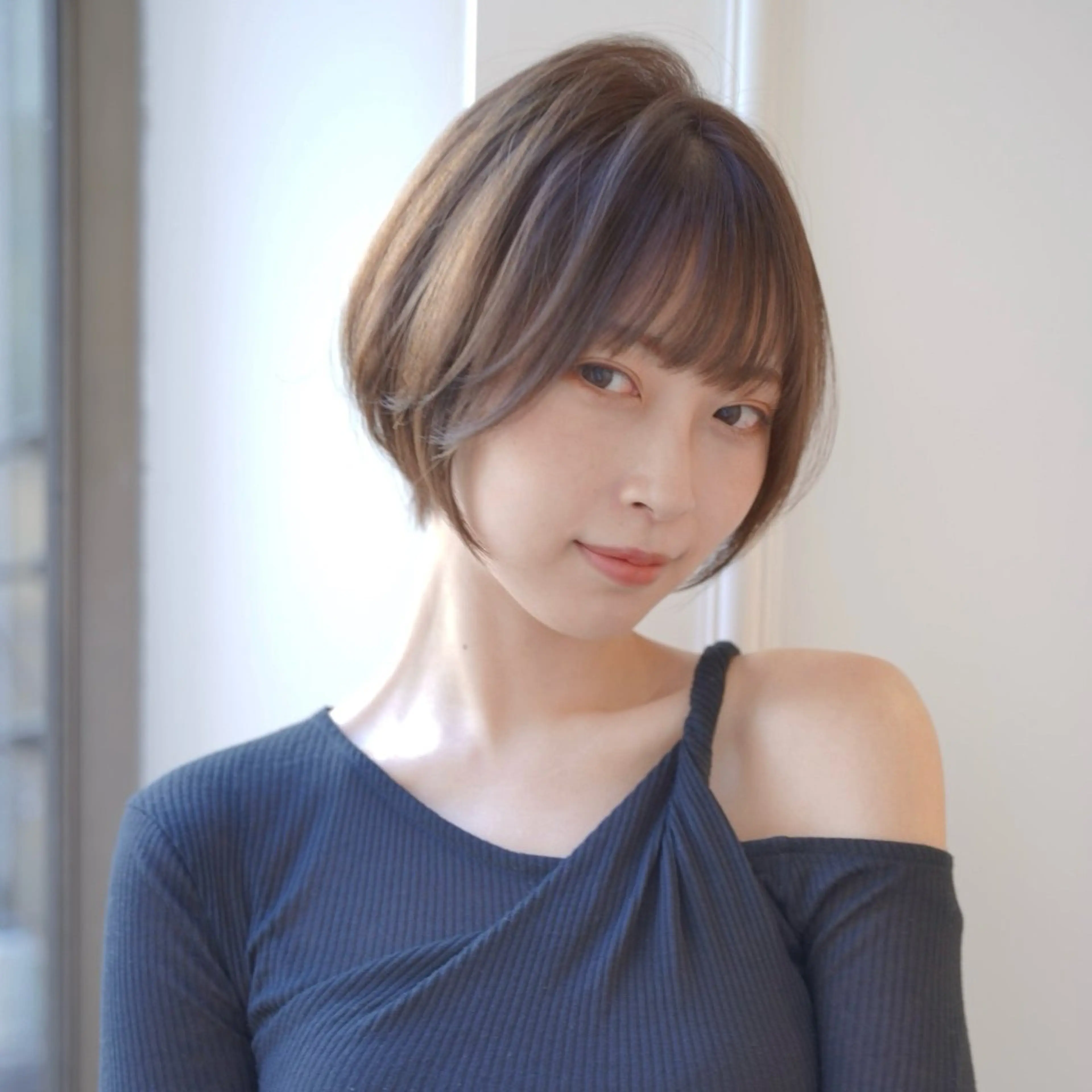 ショート カラー メンズ/レディース /ナチュラル/下村迅のヘアスタイル