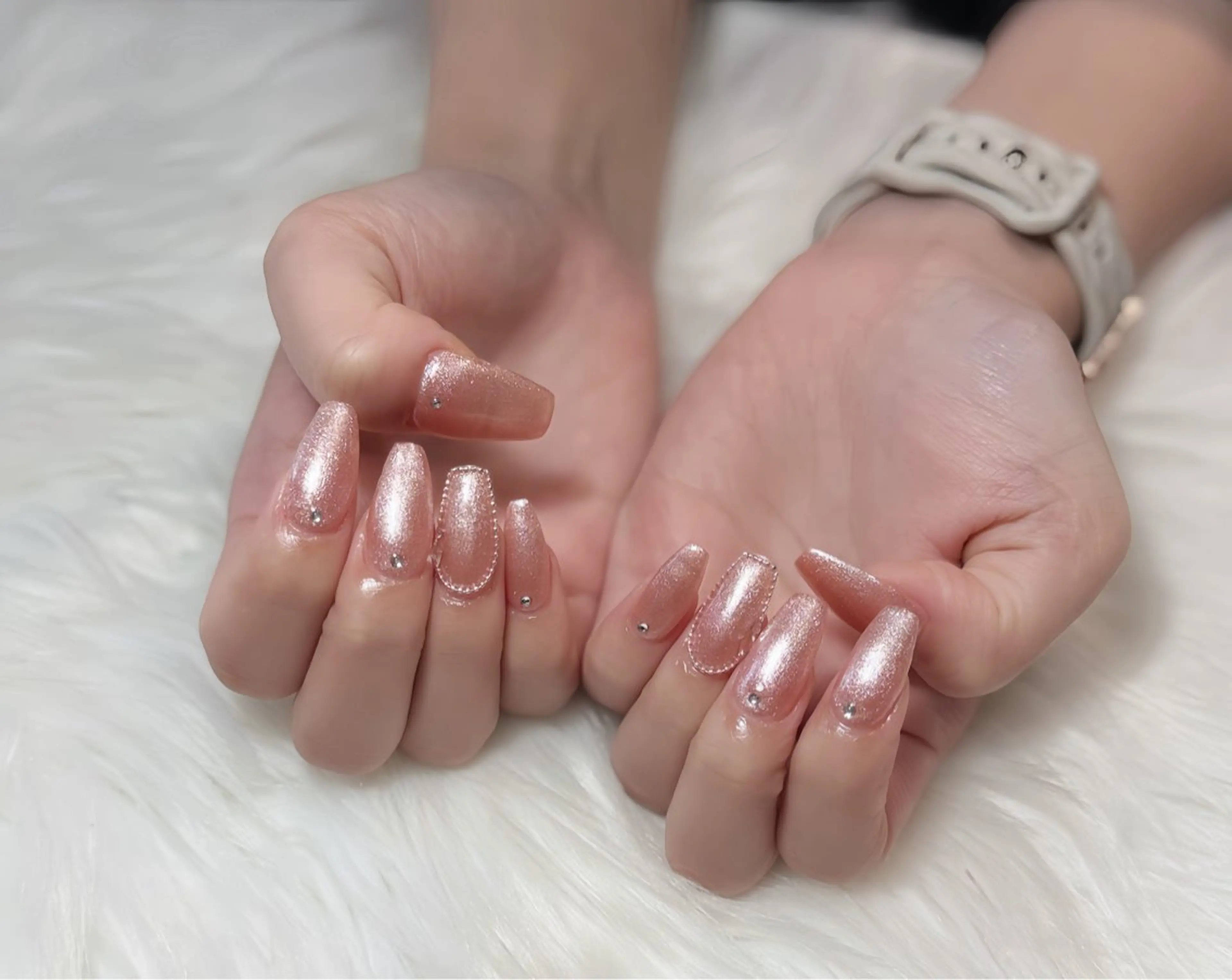 ネイル オーロラネイル チークネイル フットネイル フレンチネイル ジェルネイル Nichi Nails❤️のネイルデザイン