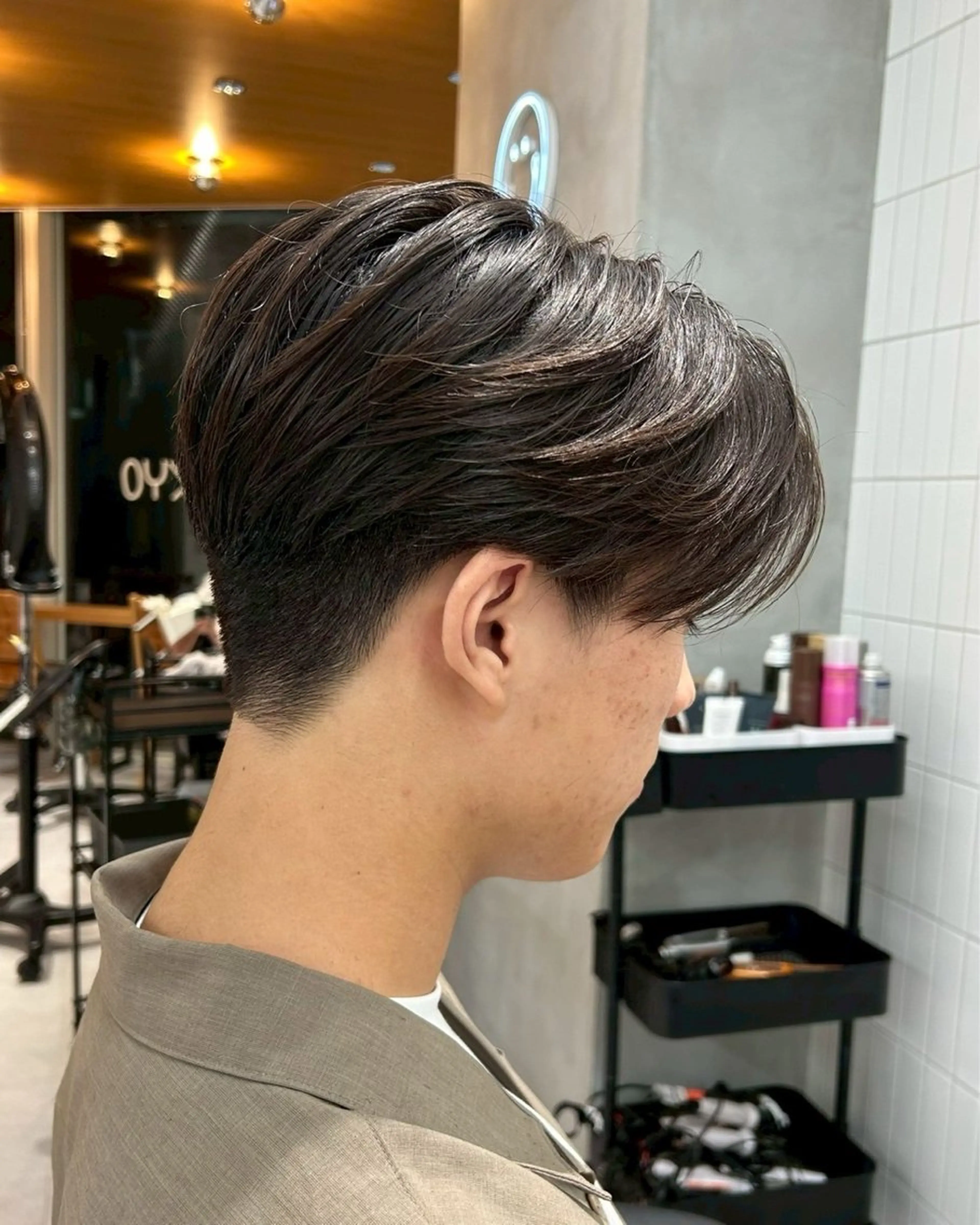 ショート パーマ メンズ nico TOKYO所属・ニュアンス/ センターパート/イノのヘアスタイル