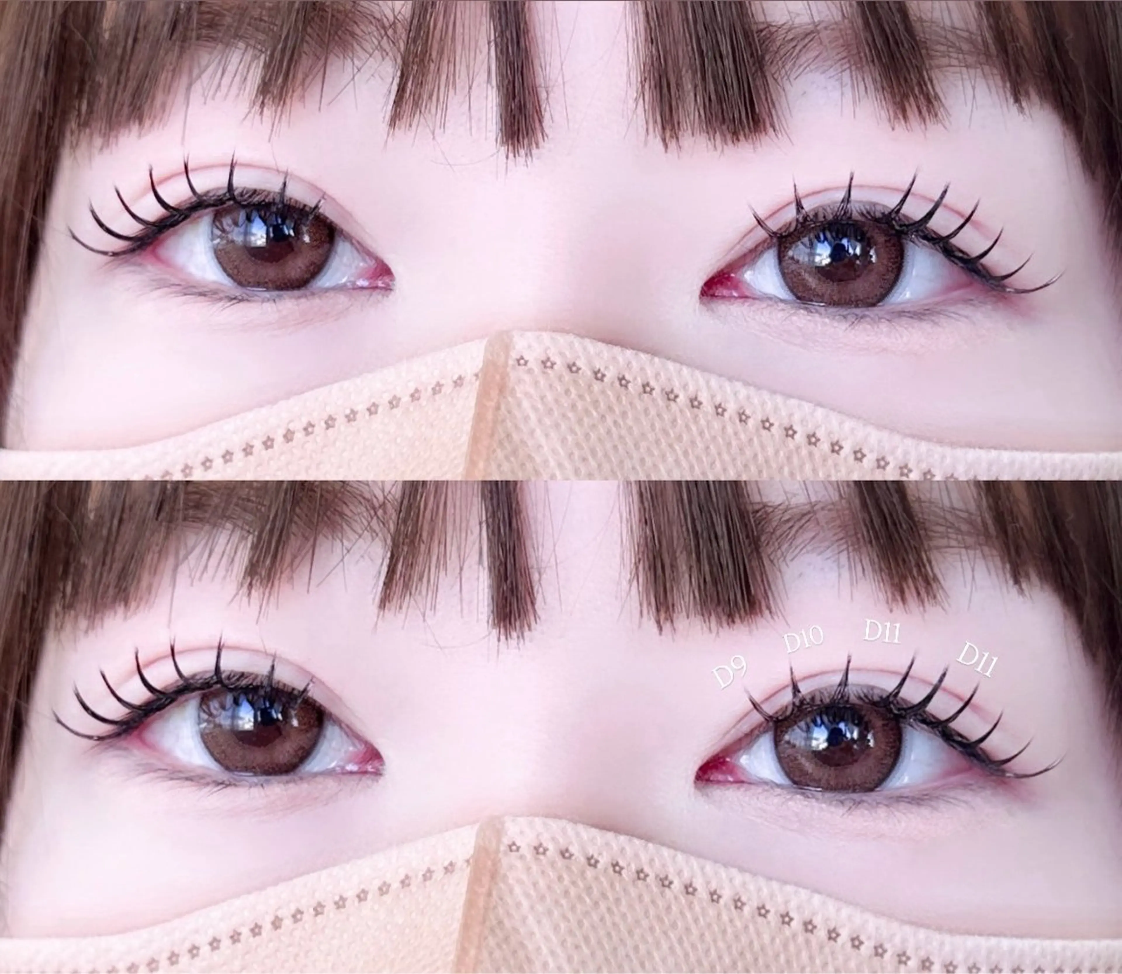 【仕上がり写真撮影OKな方限定】3Dラッシュ60束(180本)トリートメント束感仕上げ 3000円の写真