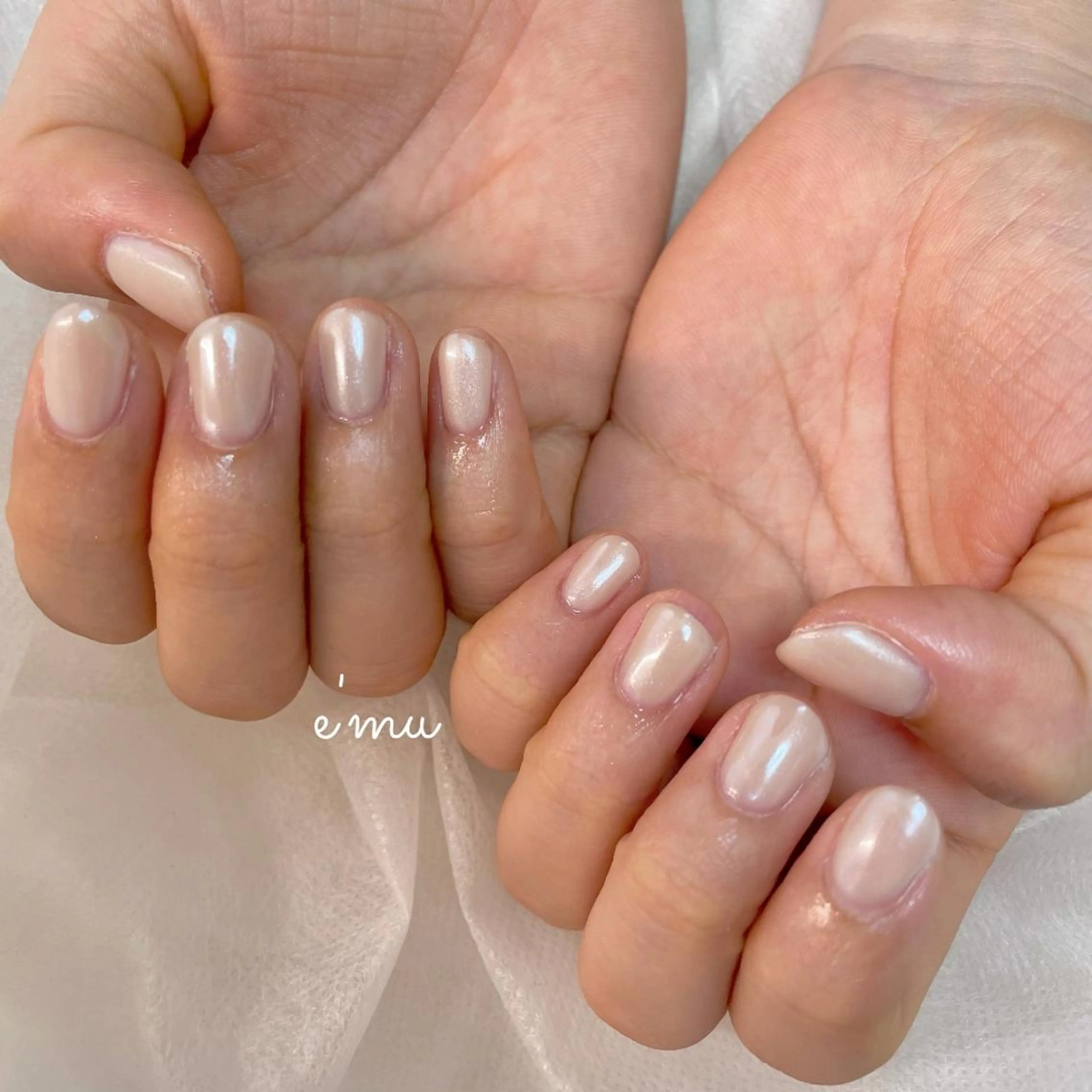 ネイル オーロラネイル ハンドネイル nail salon e'mu💐のネイルデザイン