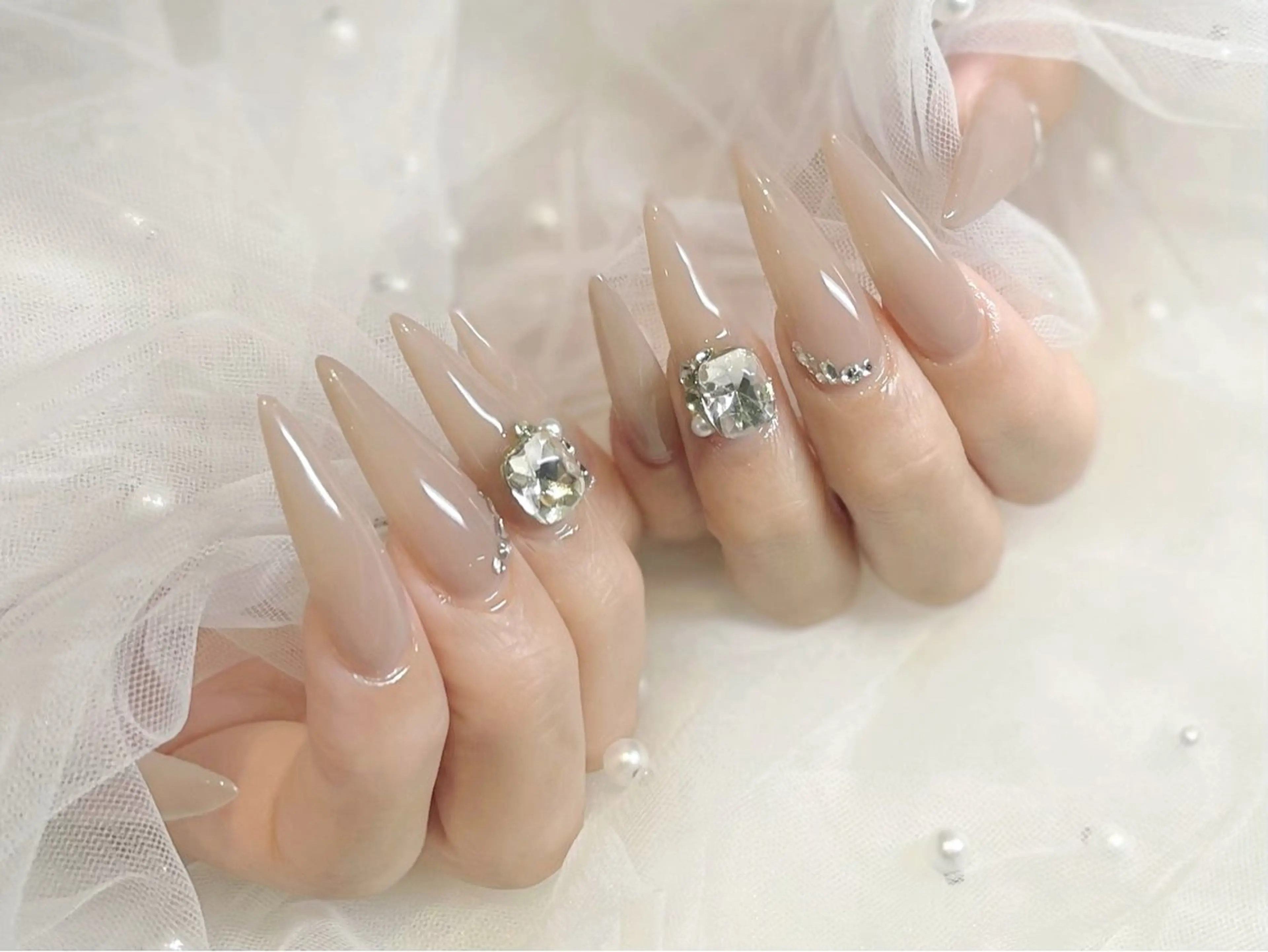 ネイル アートネイル キラキラネイル ちゅるんネイル ✨🎀AMIのネイルデザイン