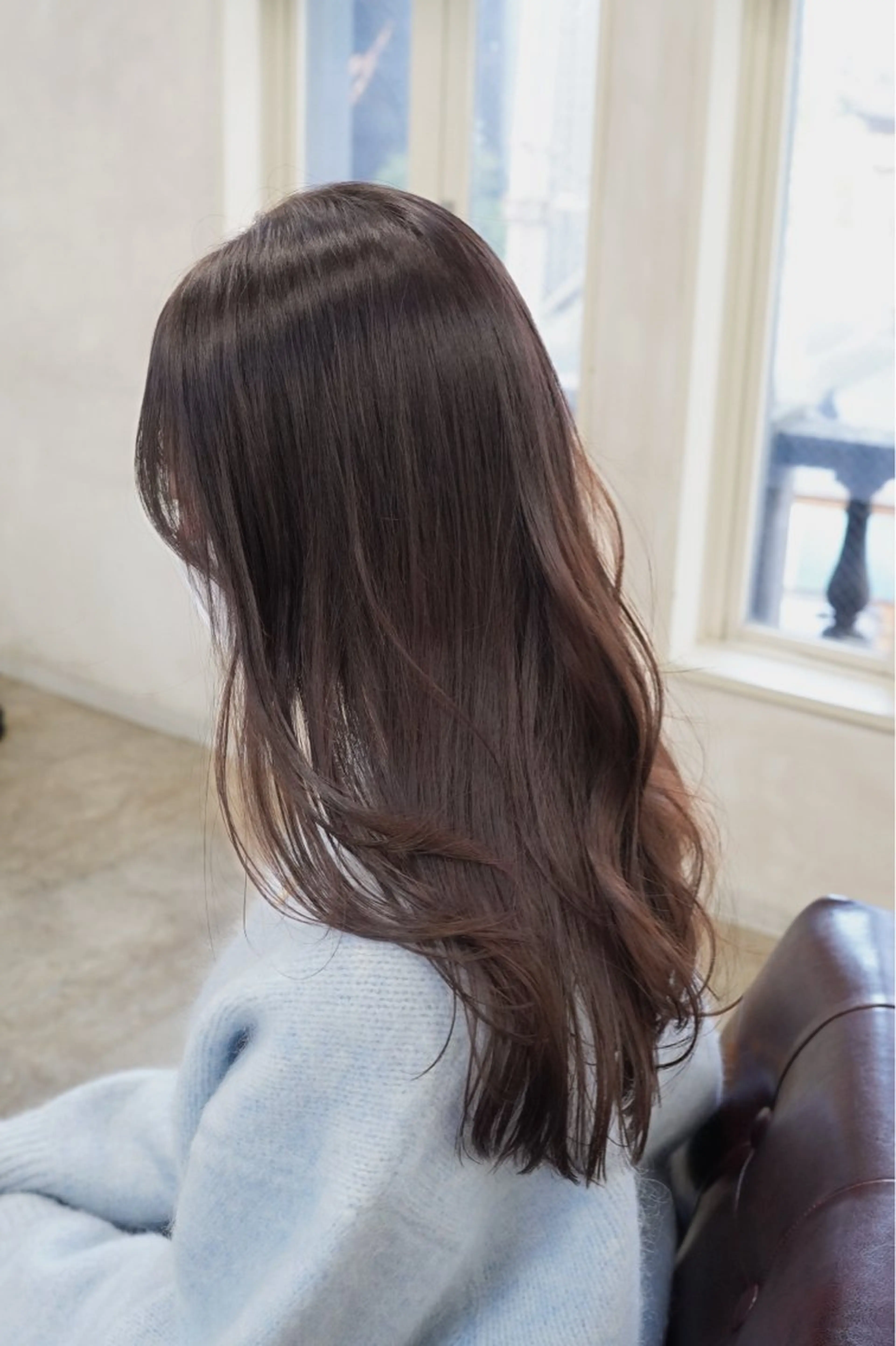 ロング カラー ブラウンカラー チョコレートブラウン カット ヘアカラー トリートメント 🪞透けヘア髪質改善 艶ベージュ/nagiのヘアスタイル