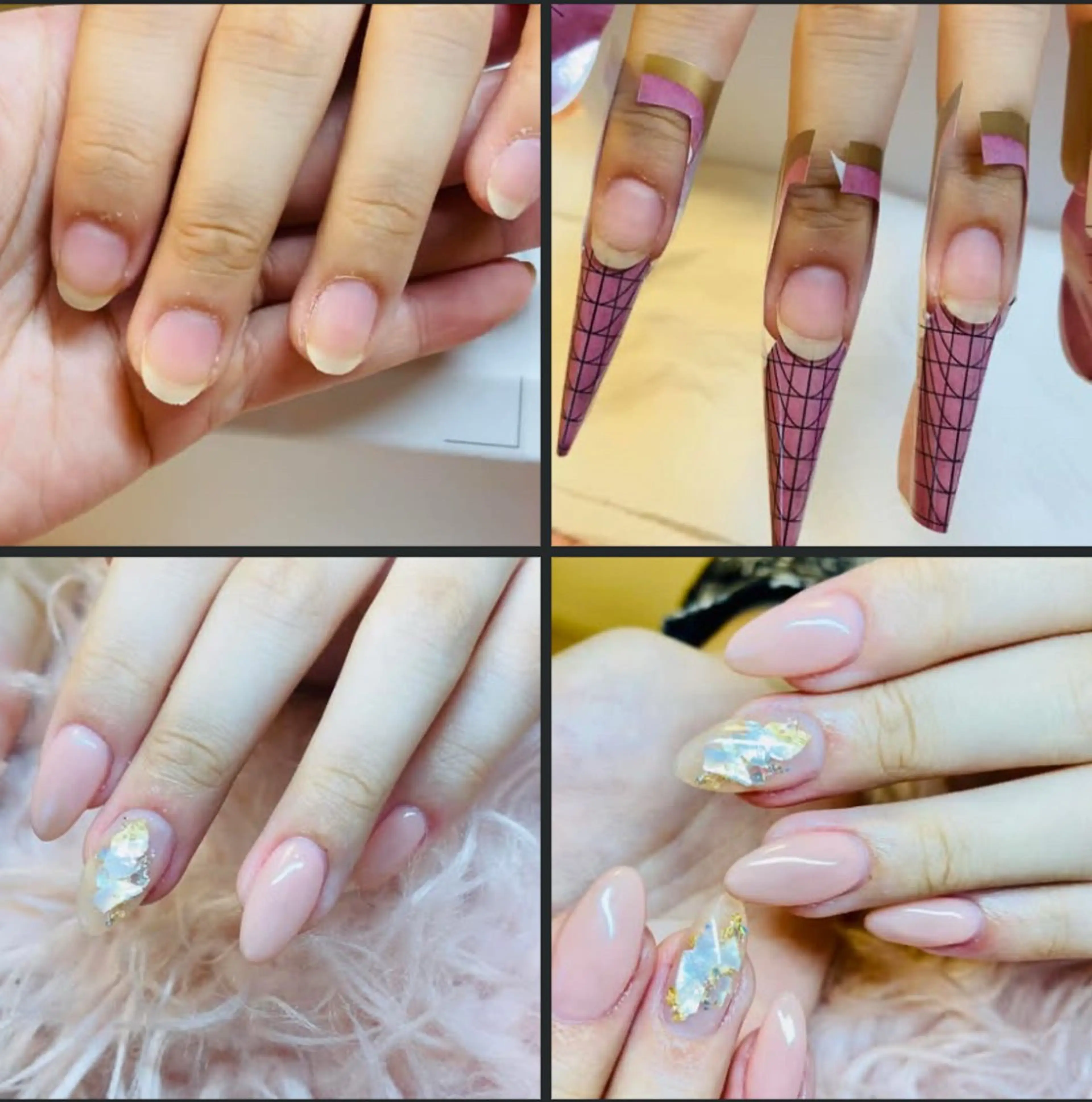 自爪近い長さだしワンカラ-簡単ア-ト2本,2mmから5mmまで、2色、持ち込みデザインオッケーの写真