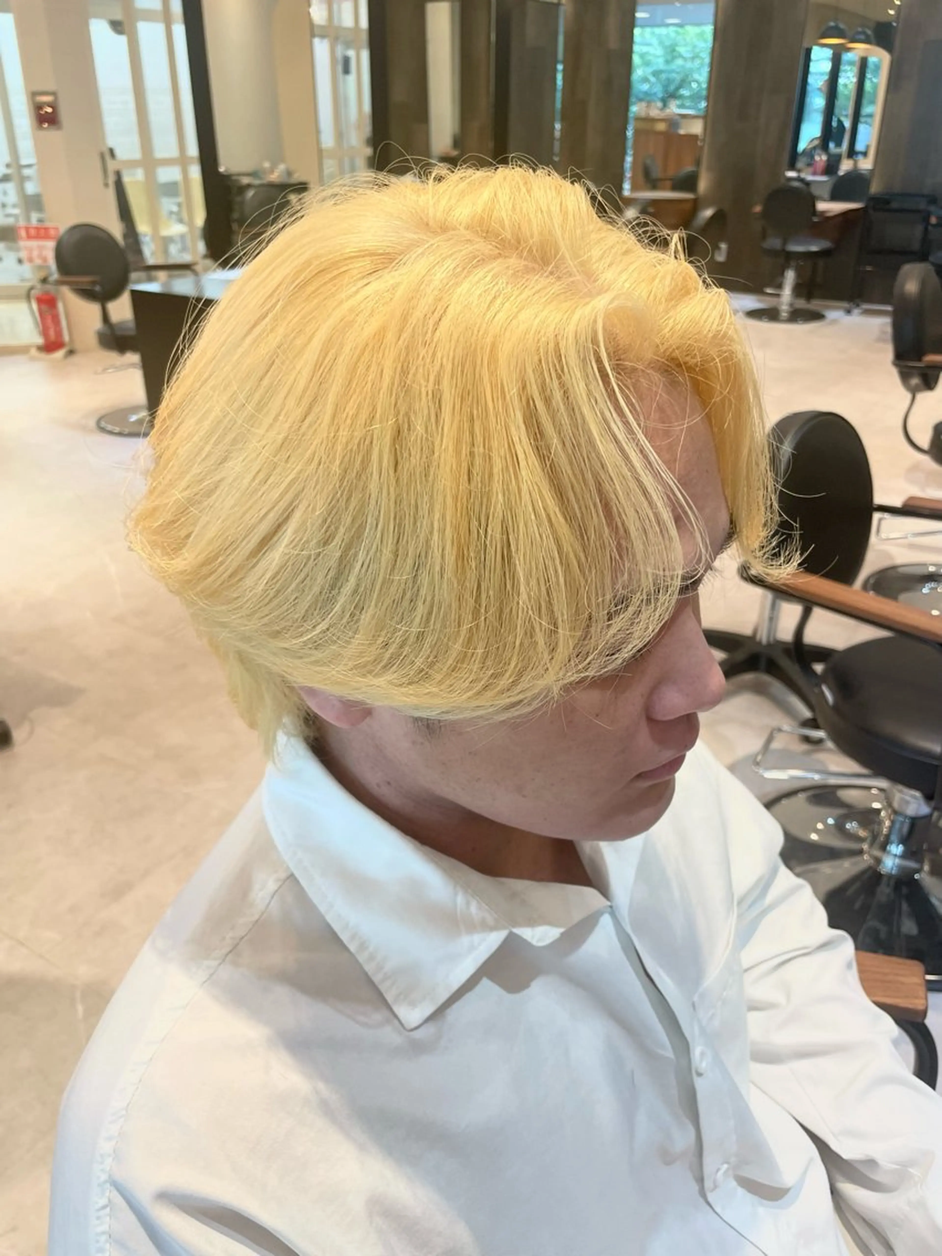 メンズ センターパート 韓国ヘア/そら レイヤー透明感カラーのヘアスタイル