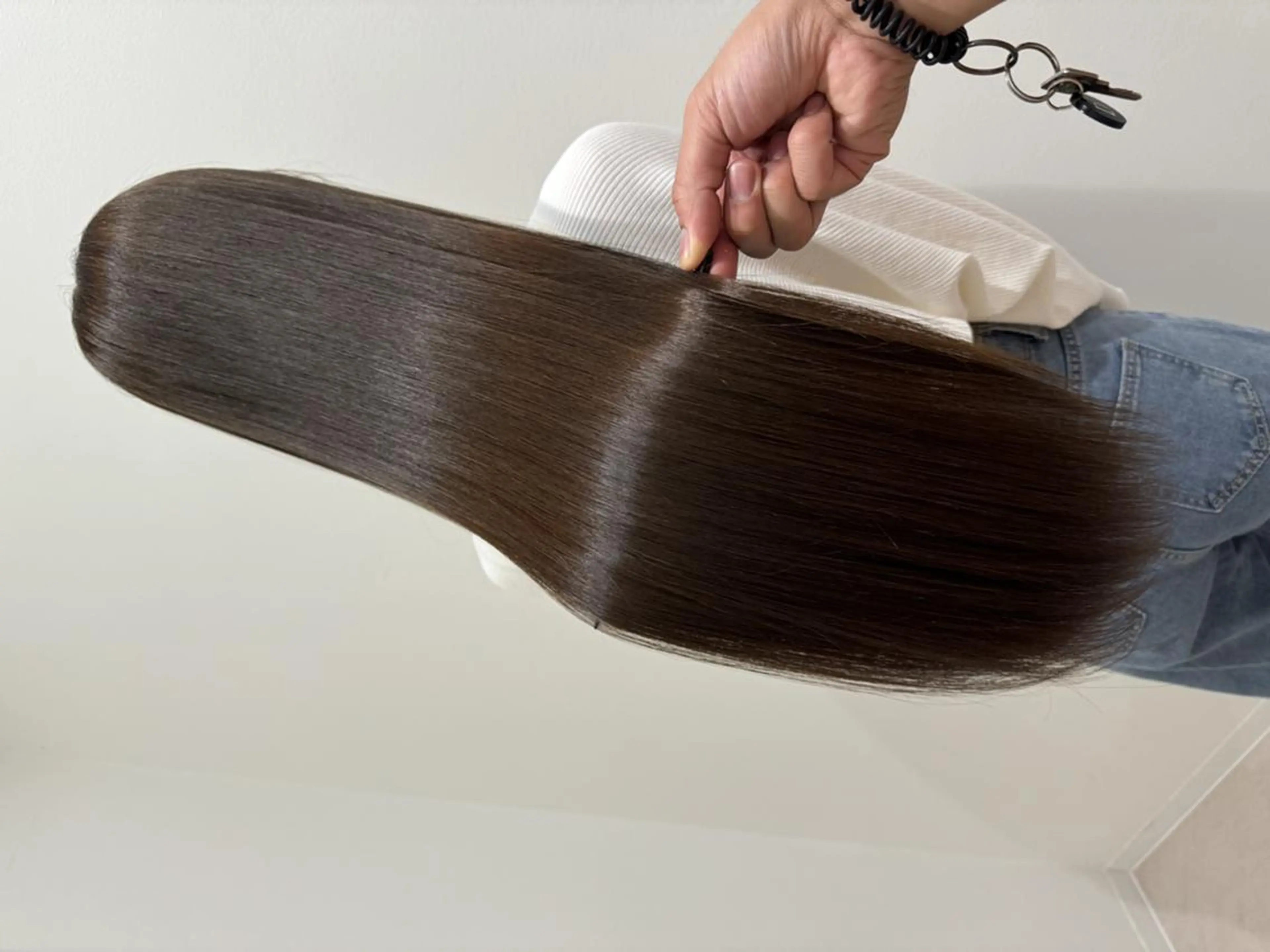 セミロング 髪質改善 カット ヘアカラー トリートメント 艶髪カラー💙ྀི/ アイ兼任👀/ミナルのヘアスタイル