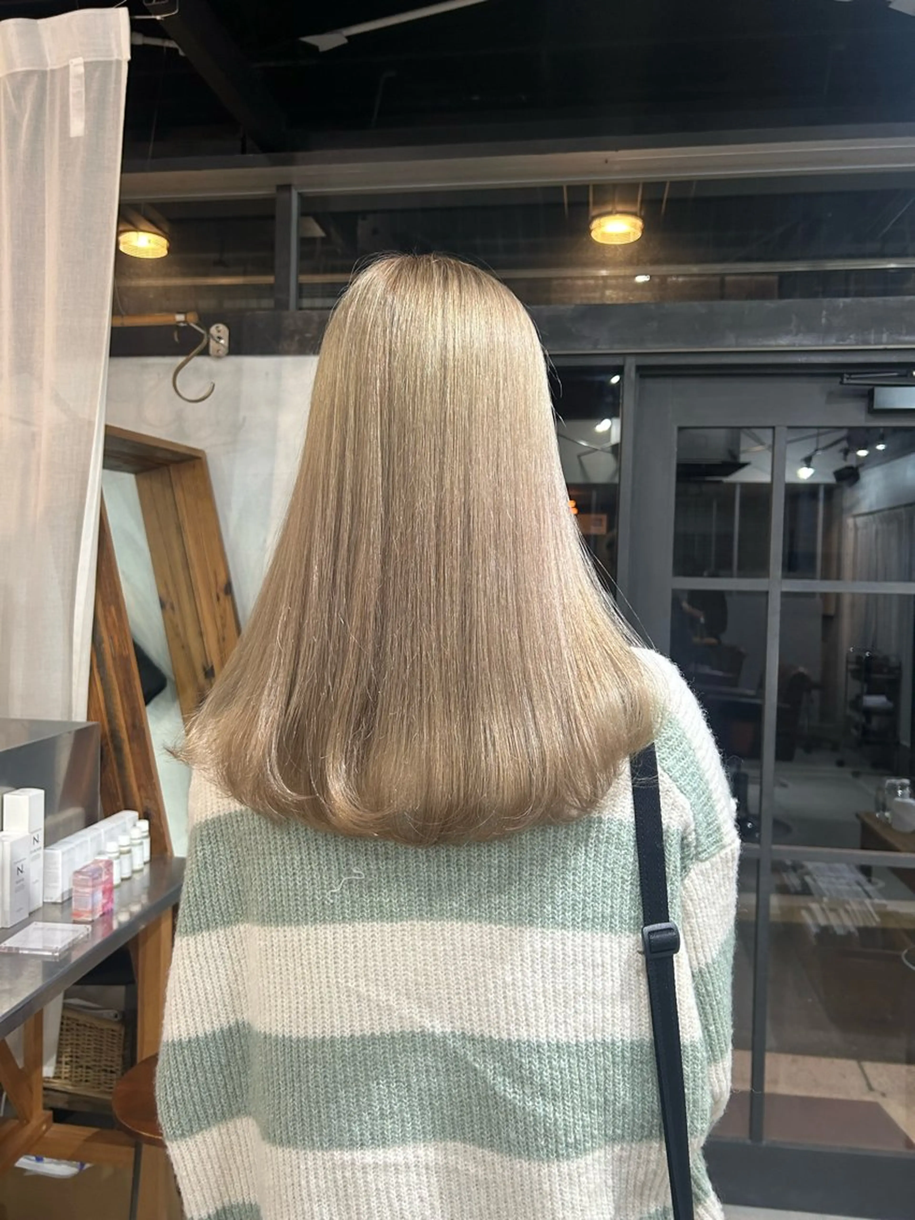 ロング カラー ベージュカラー ヘアカラー 京都/カラー/松野 翔のヘアスタイル