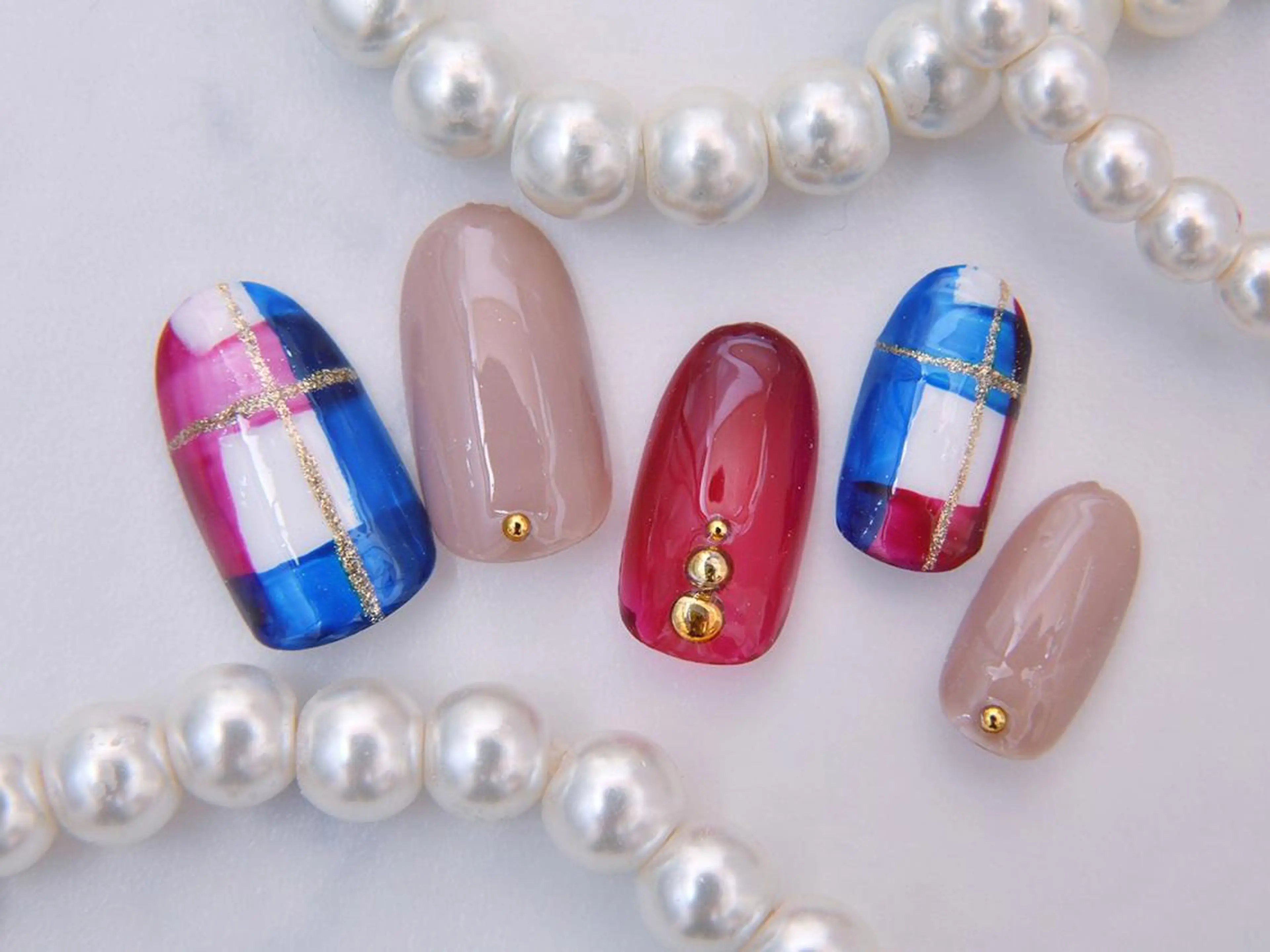ネイル 桜ネイル クリアネイル フットネイル ジェルネイル キラキラネイル Tiary Nail Yのネイルデザイン