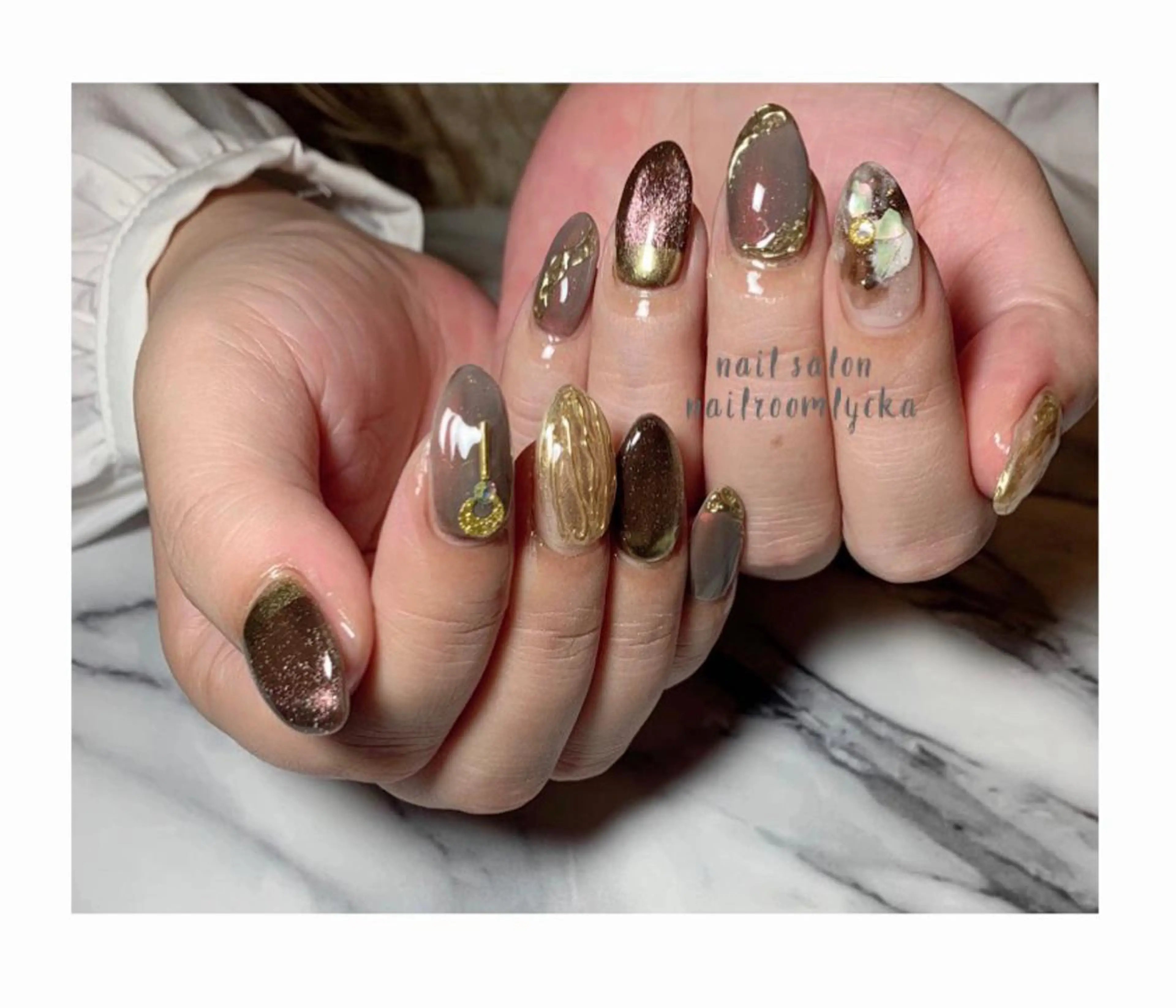 ネイル ﾈｲﾙﾙｰﾑﾘｯｶ 𝐦𝐚𝐲𝐮のネイルデザイン