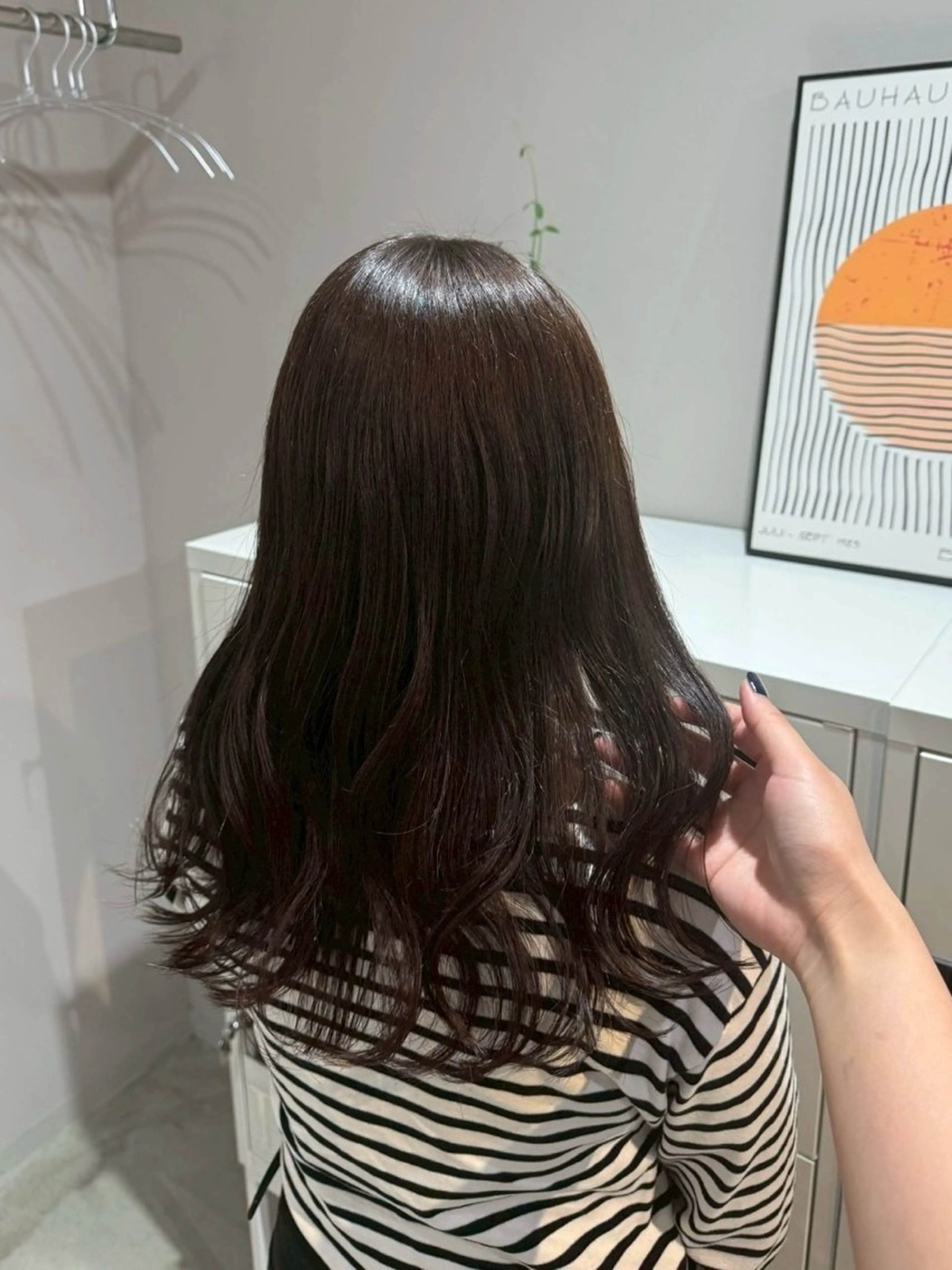 セミロング カラー ブラウンカラー ヘアカラー トリートメント 樋口 みのりのヘアスタイル