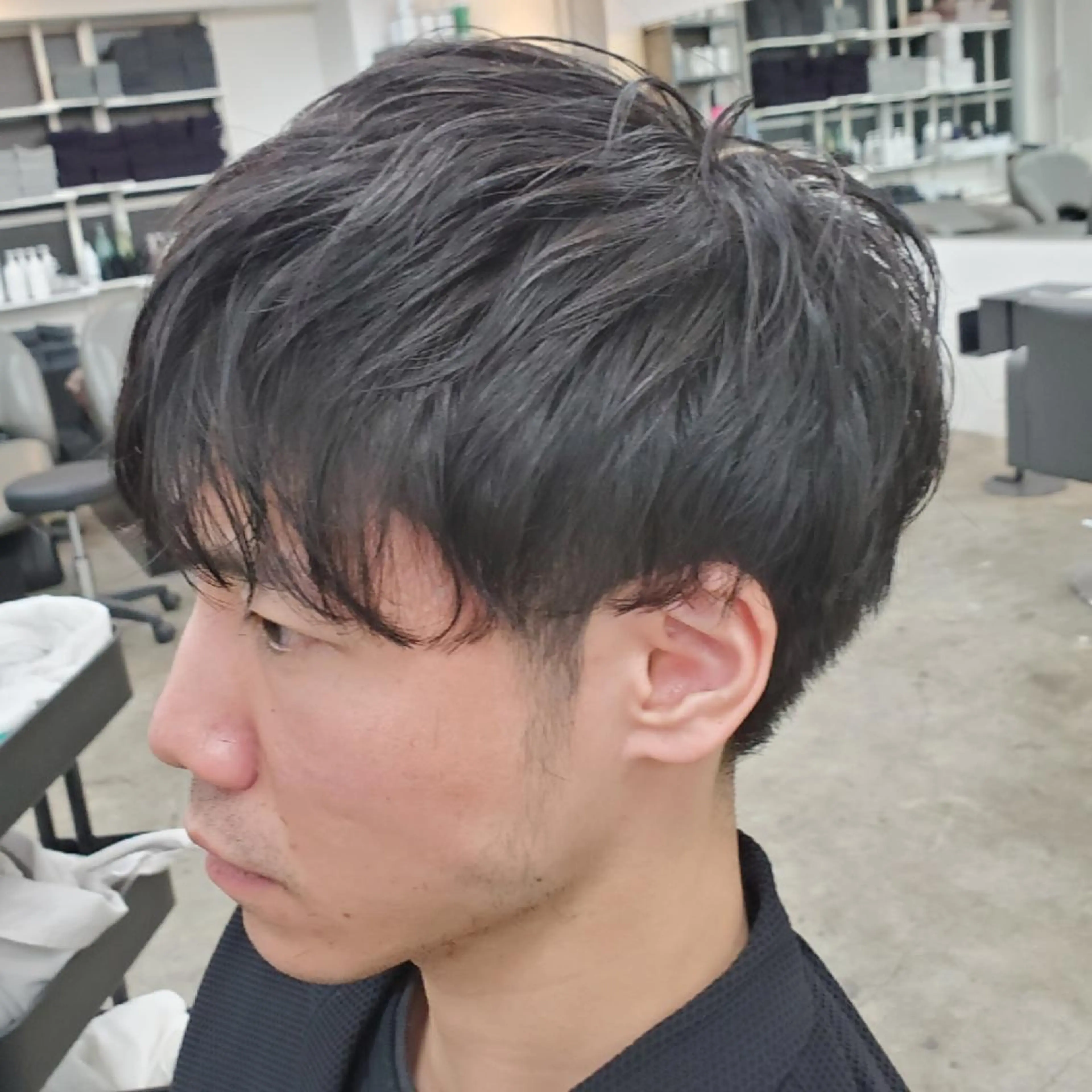 パーマ メンズ カット パーマ トリートメント 顔まわりデザイン🌿 ふじこのヘアスタイル