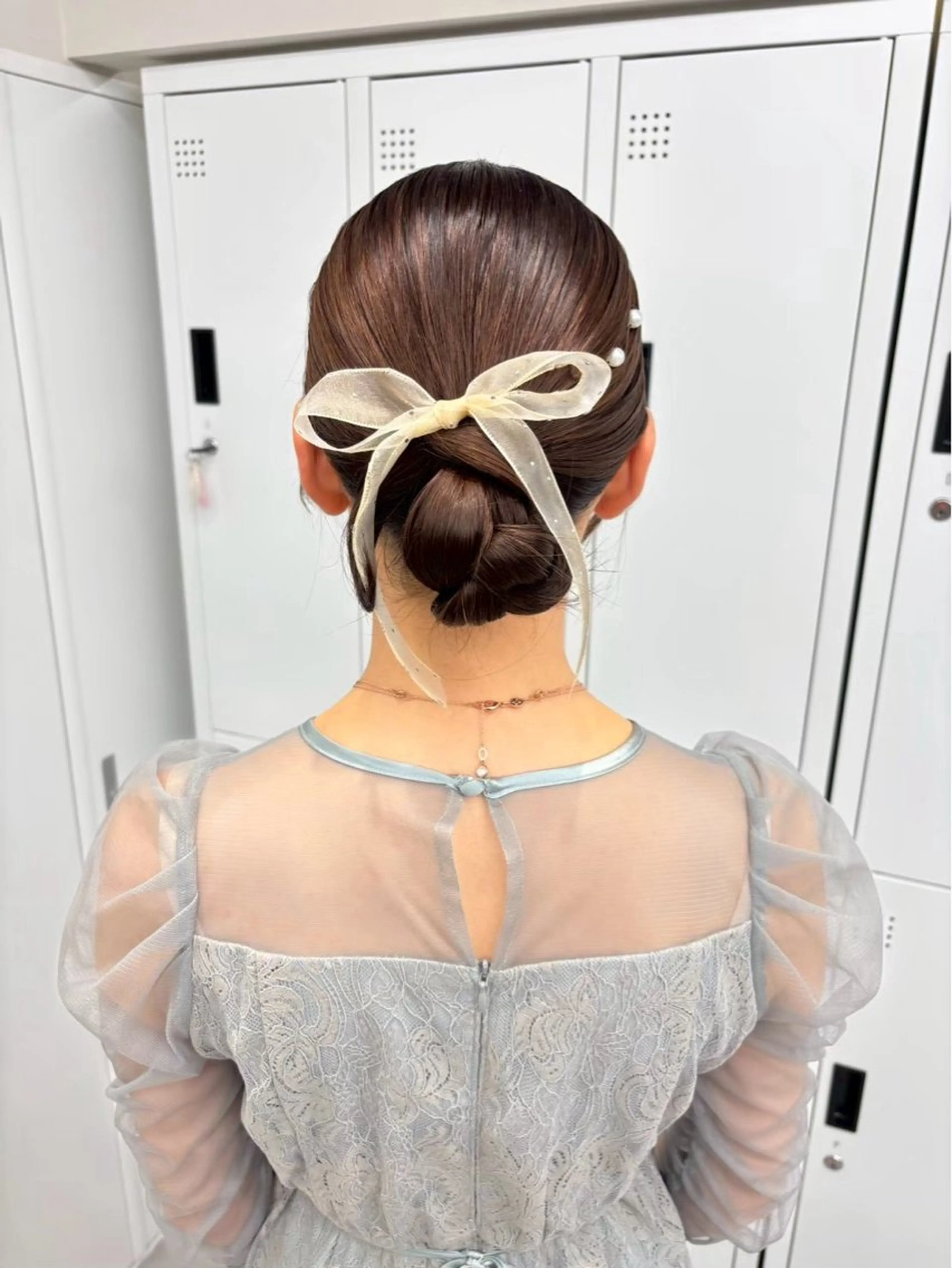 ロング ヘアアレンジ 結婚式💍 お呼ばれヘア/みゆのヘアスタイル