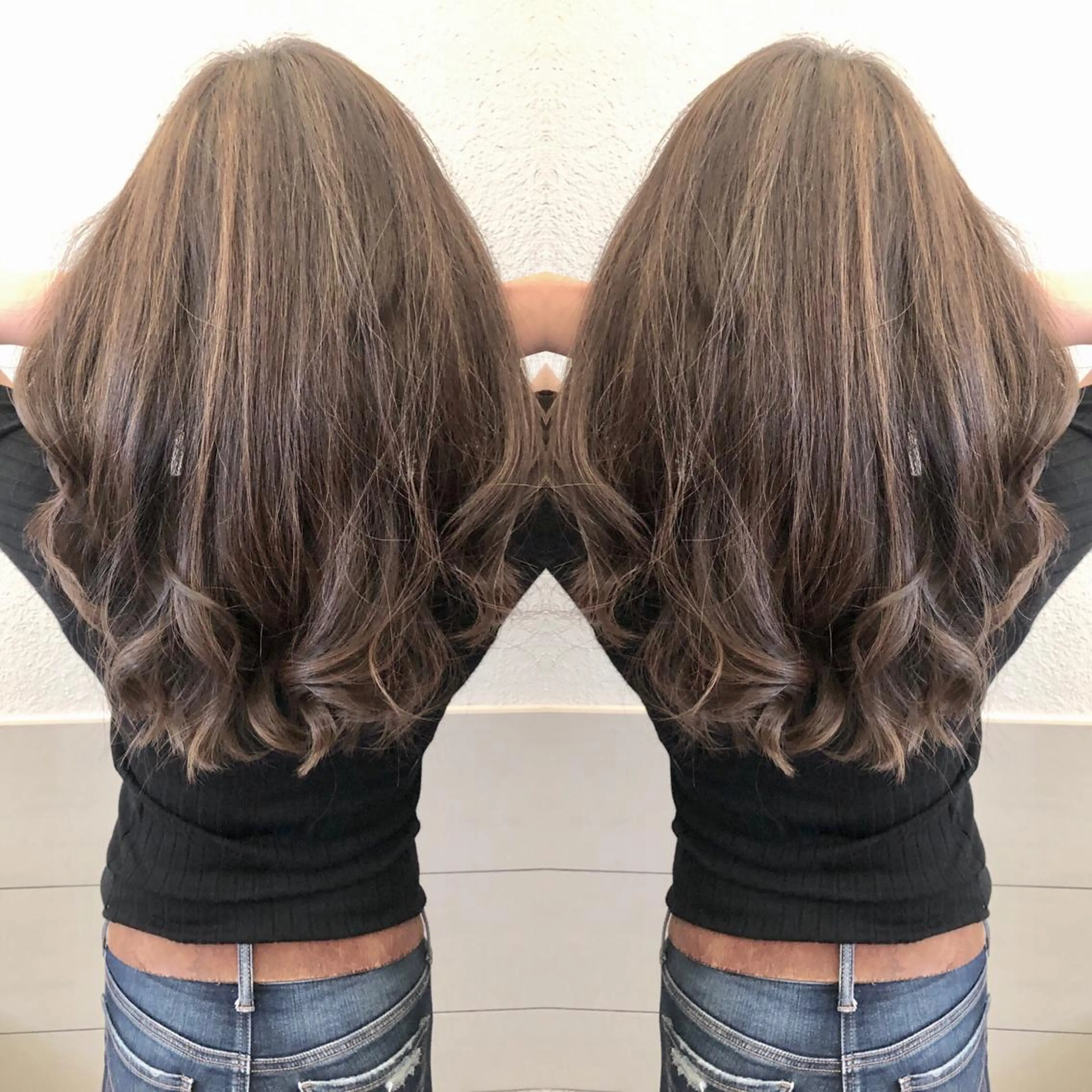 セミロング カラー ヘアカラー Hair make VERDA所属・宮下 耕平のヘアスタイル