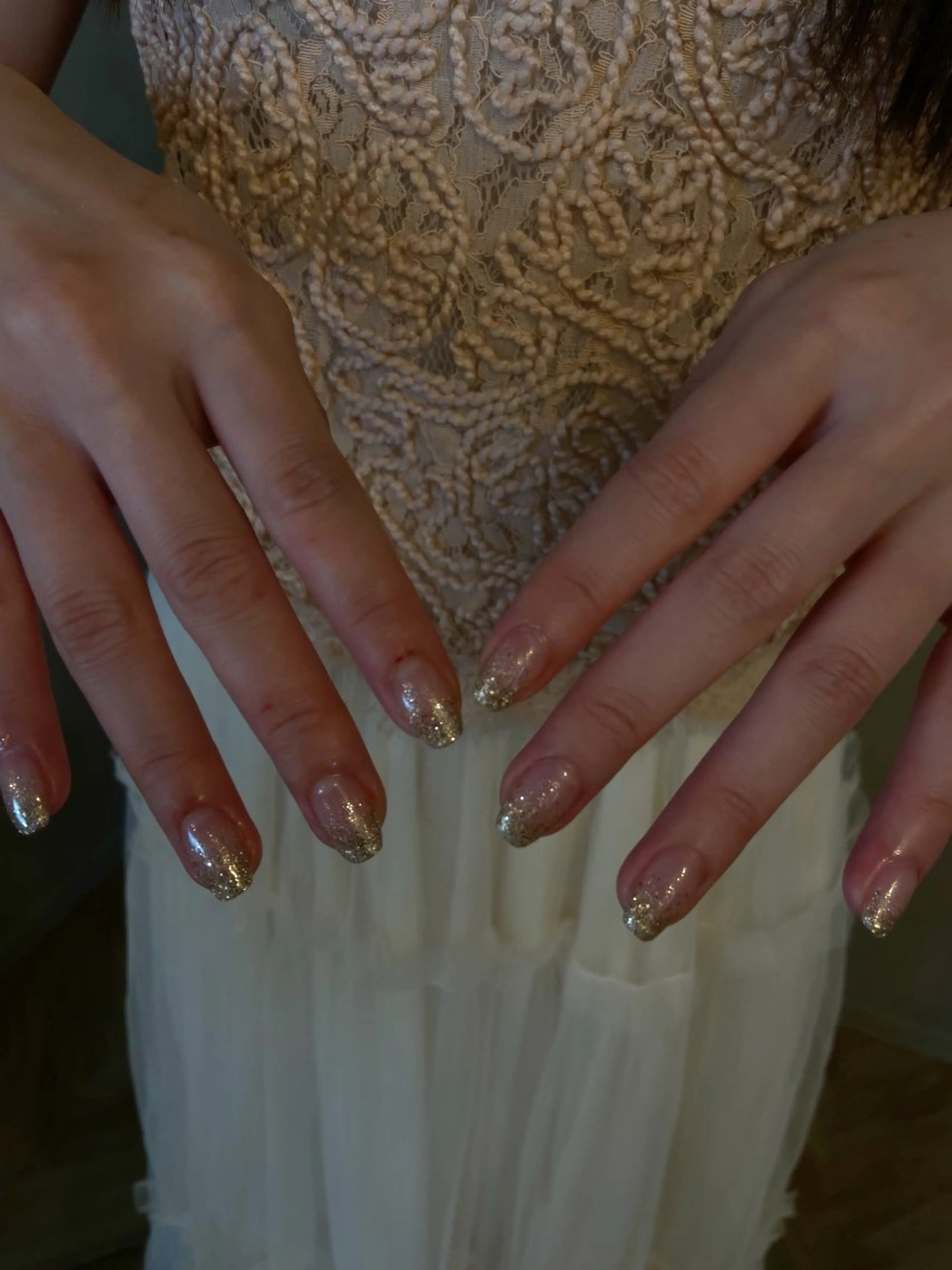 ネイル グラデーション ラメ(グリッター) ラメグラデーション filonnail mokaのネイルデザイン