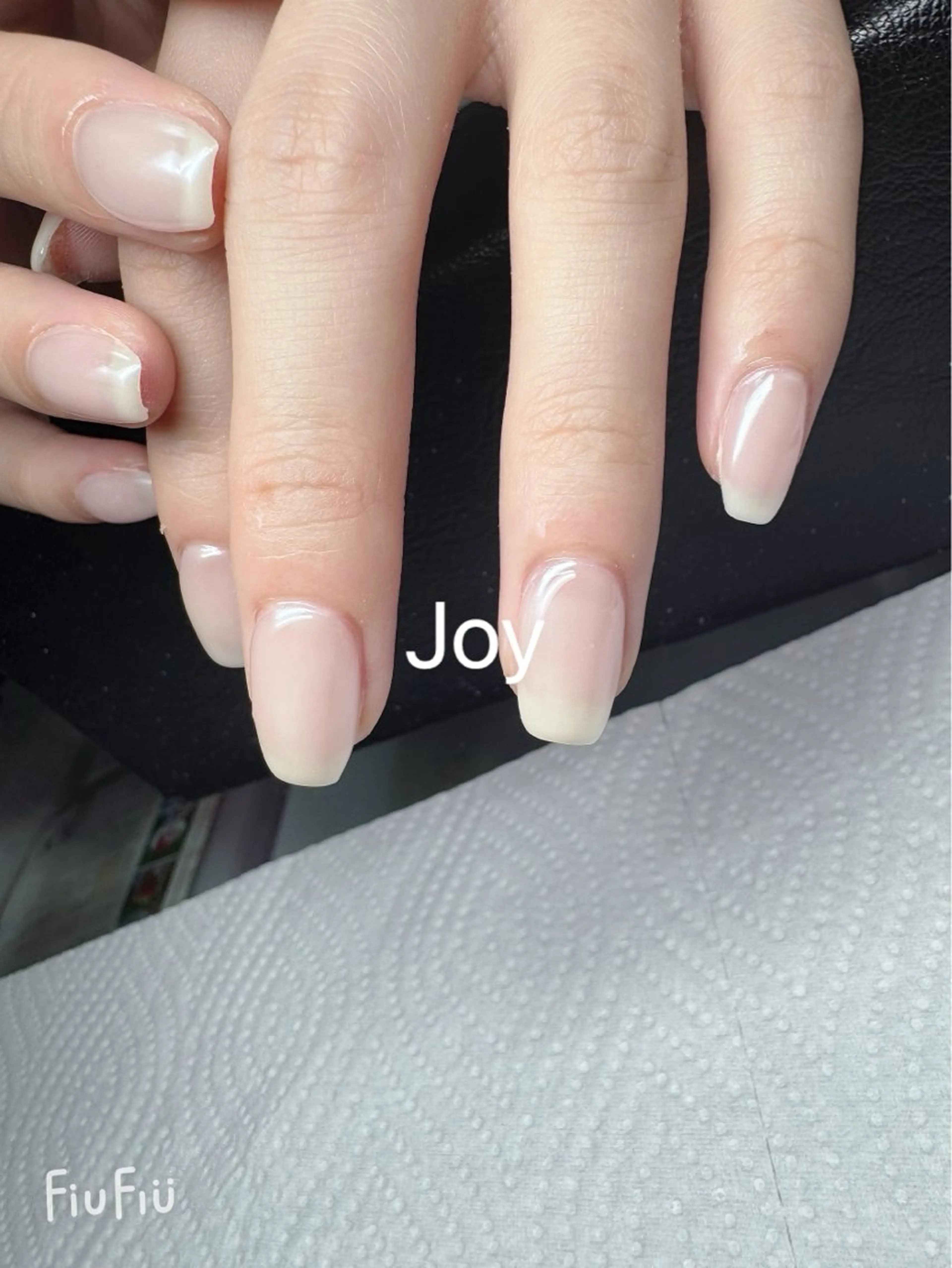 ネイル ジェルネイル ミラーネイル ワンカラーネイル シンプルネイル ホワイト Nail Salon JOYのネイルデザイン