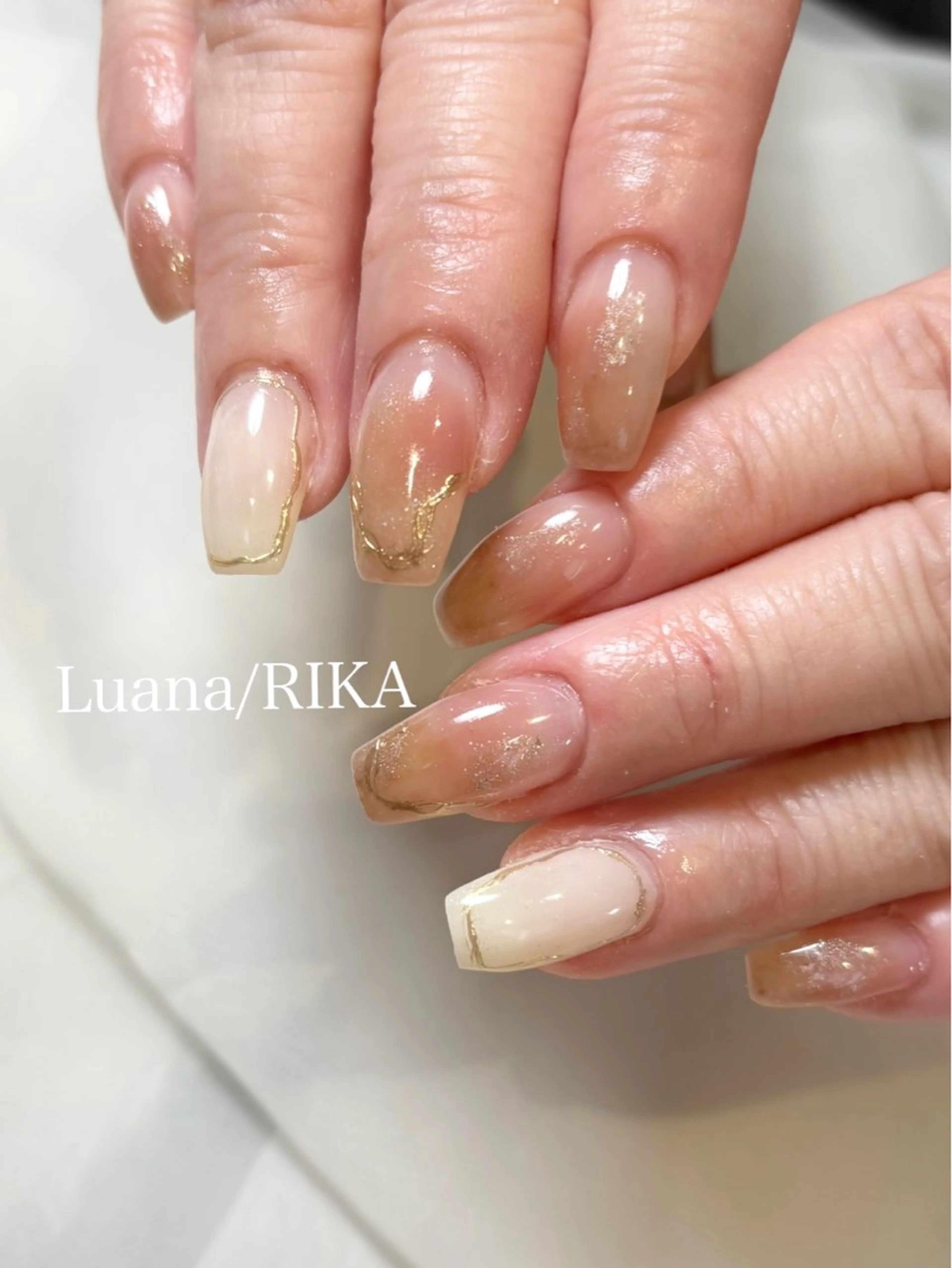 ネイル ニュアンスネイル Nail Salon Luana Rikaのネイルデザイン