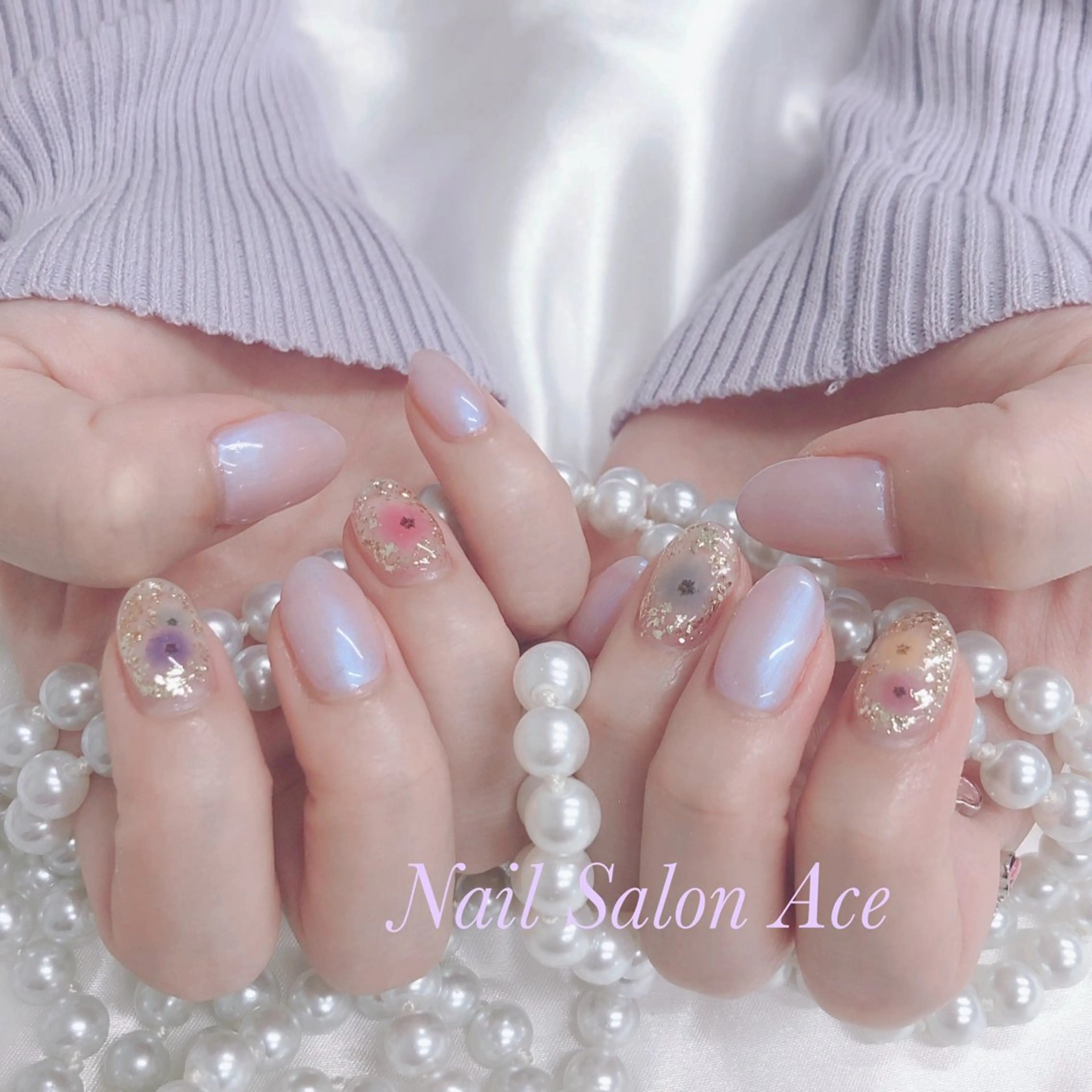 ネイル メンズネイル ハンドネイル ハンドケア Beauty Salon Ace（ネイルサロン　エース）所属・池袋フィルイン Ace♡長さだしのネイルデザイン
