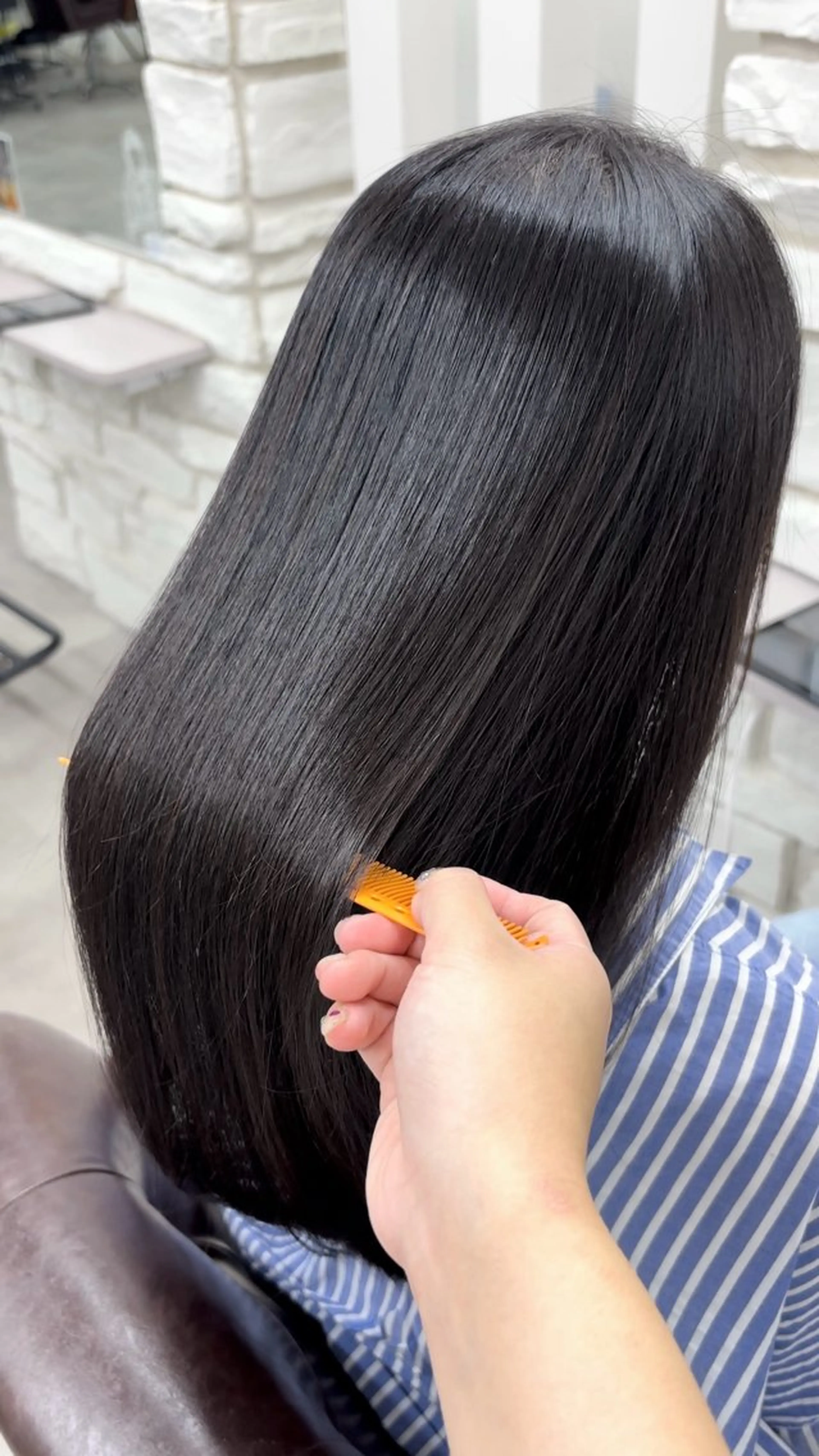 ロング カット 縮毛矯正 トリートメント I see所属・I see/天王寺/ 髪質改善/本田 唯のヘアスタイル