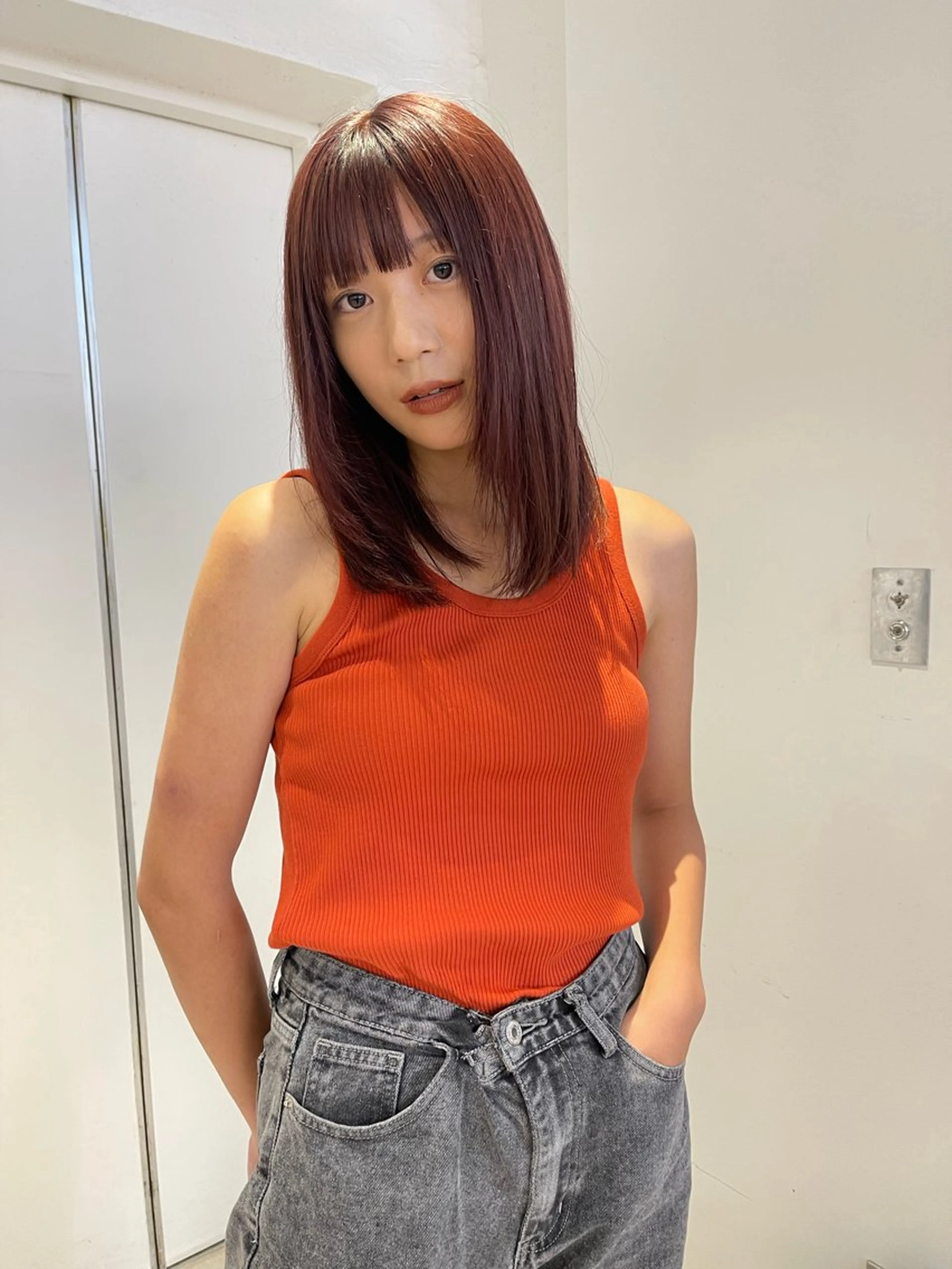 ロング カラー カット ヘアカラー トリートメント zestKalon 🔗IBUのヘアスタイル