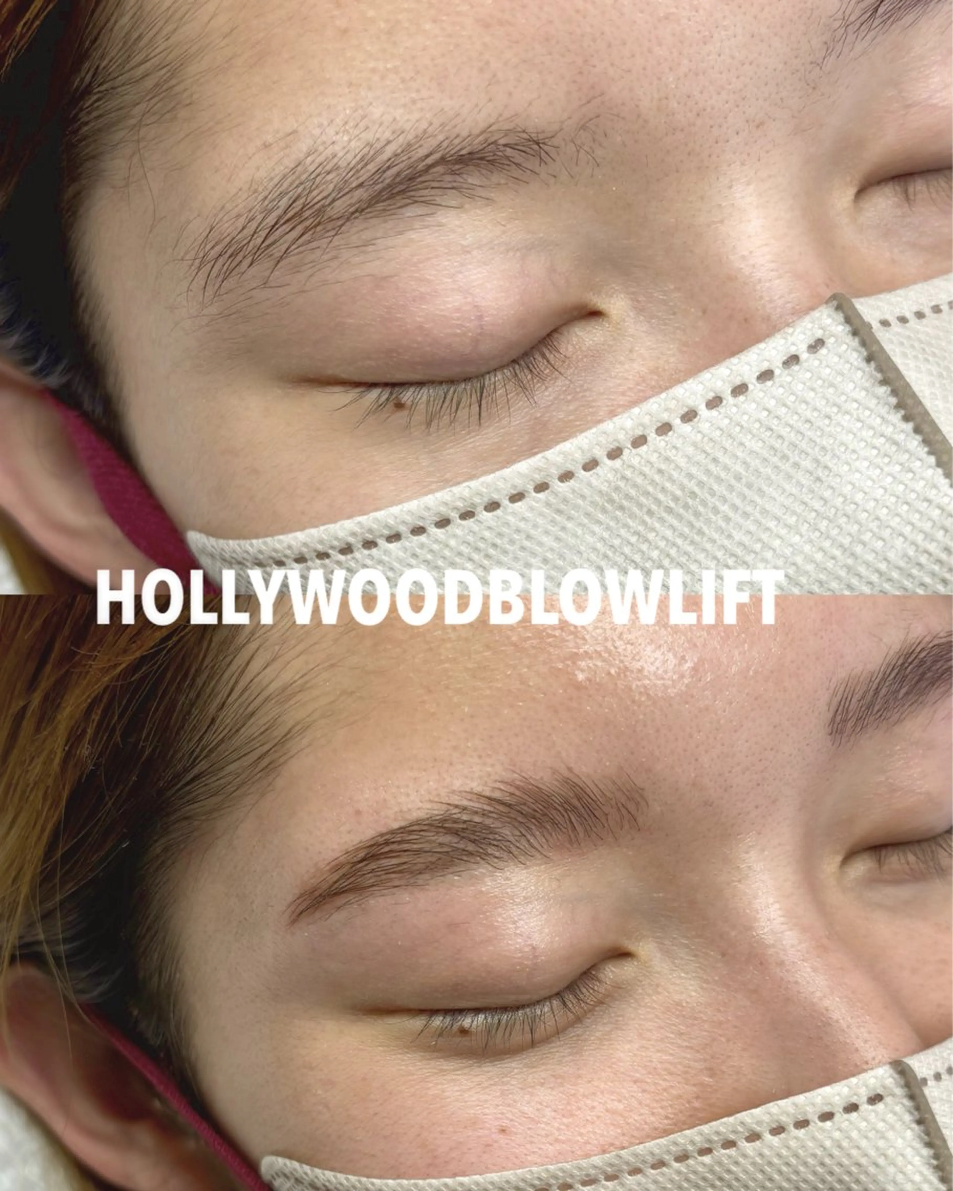 アイブロウ ハリウッドブロウリフト 眉毛ワックス脱毛 MIKA ♡のネイルデザイン