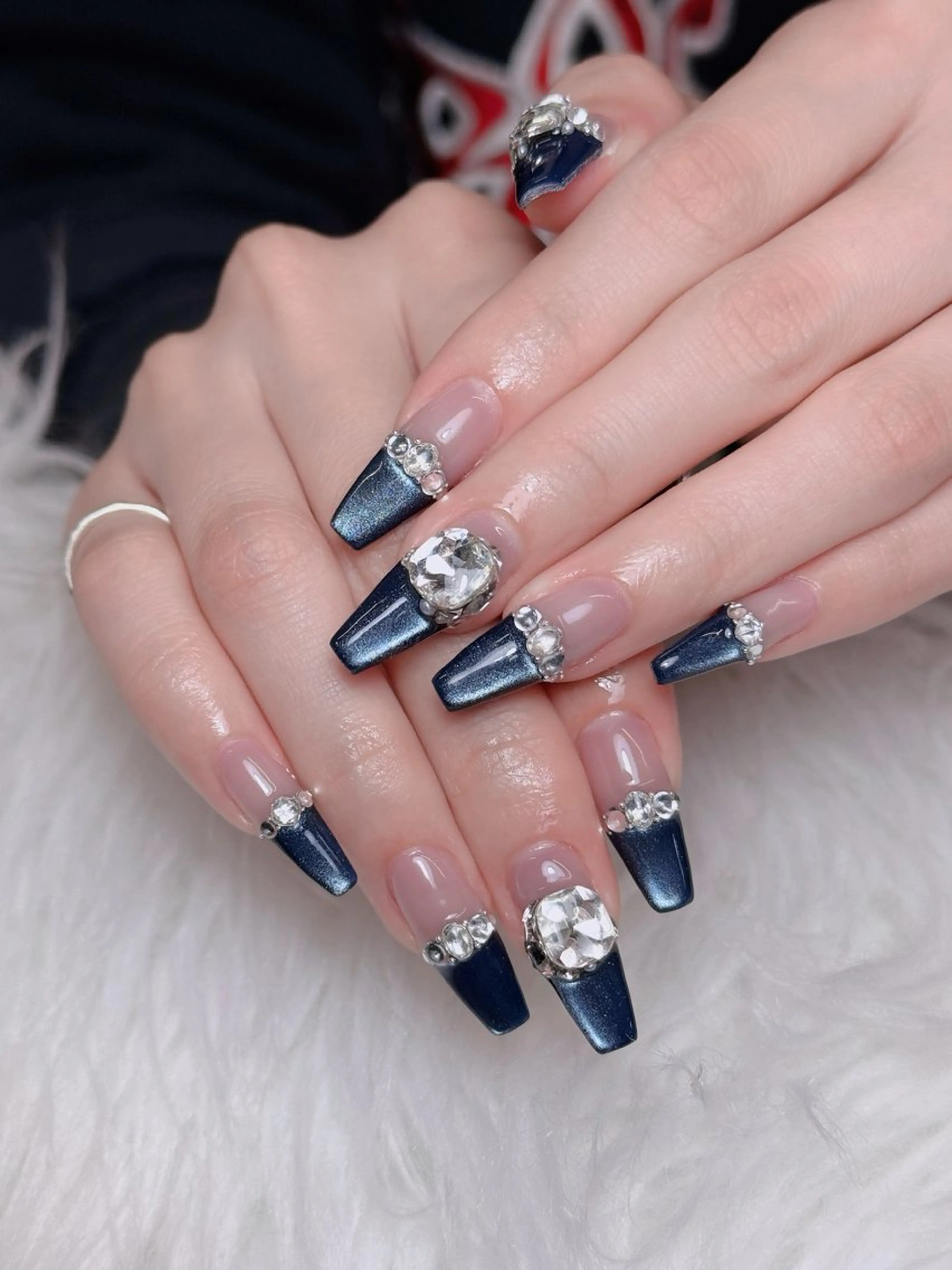 ネイル オーロラネイル チークネイル フットネイル フレンチネイル ハロウィン ハンドネイル Lumi Nail 新大久保3‘のネイルデザイン