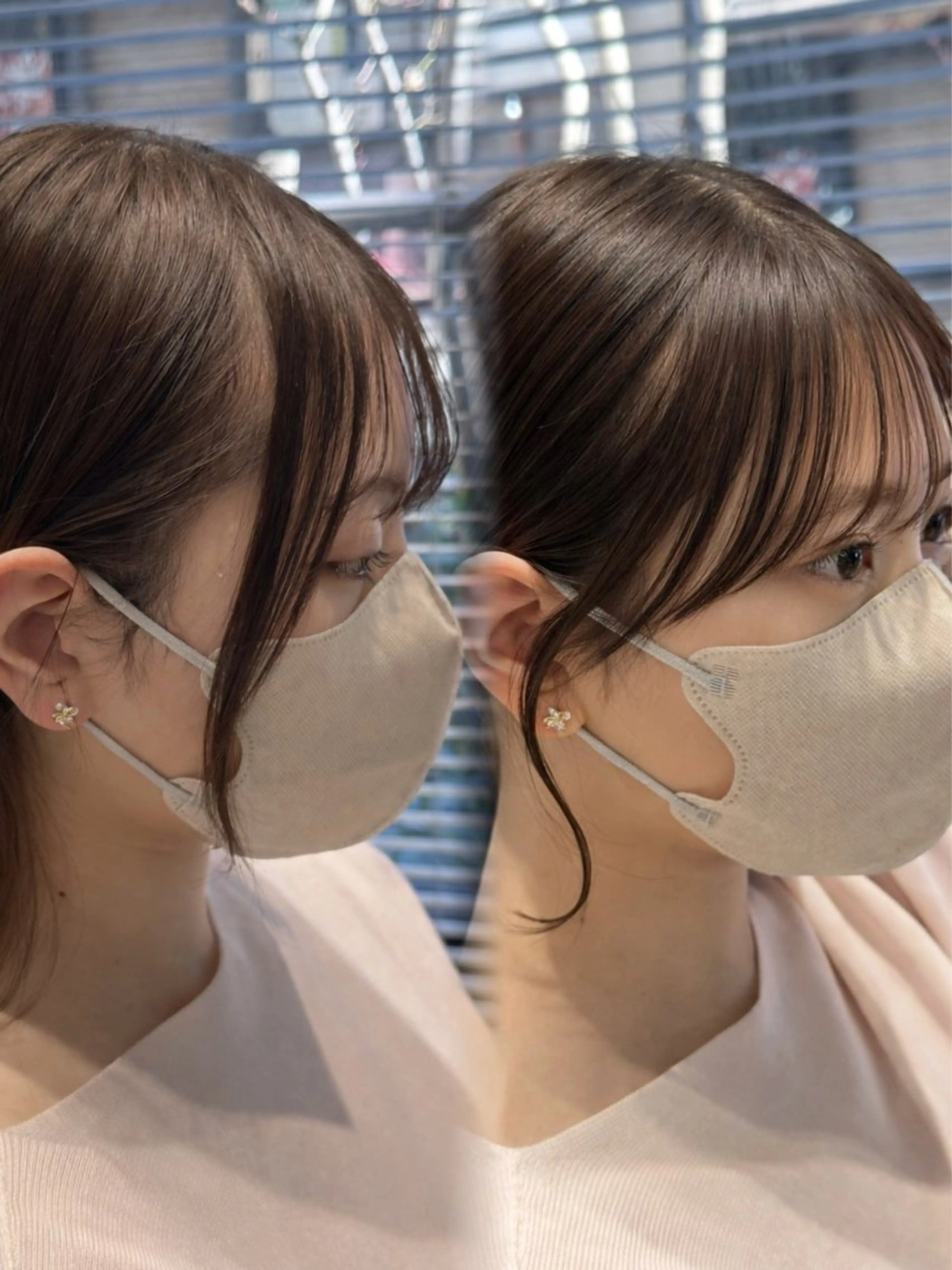 セミロング 映える顔まわり/前髪 特化 💗 ユキマのヘアスタイル