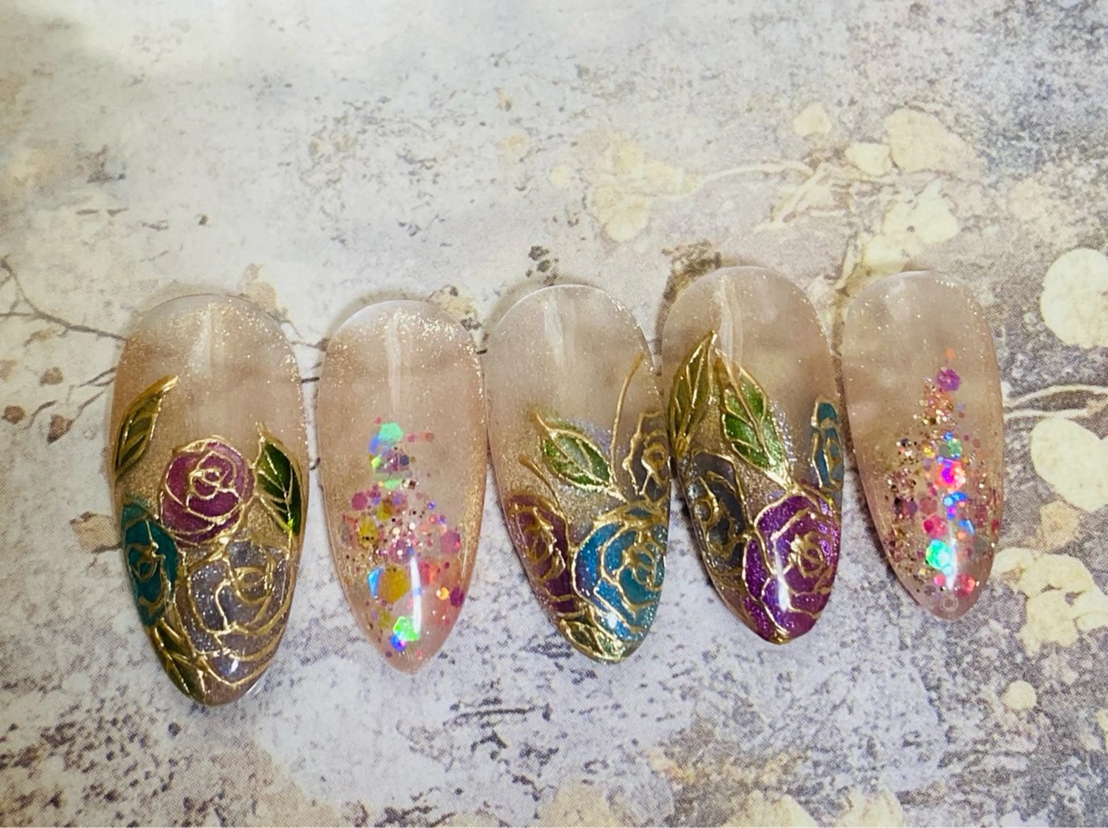 ステンドグラス風 【オフ込み】☆75の写真