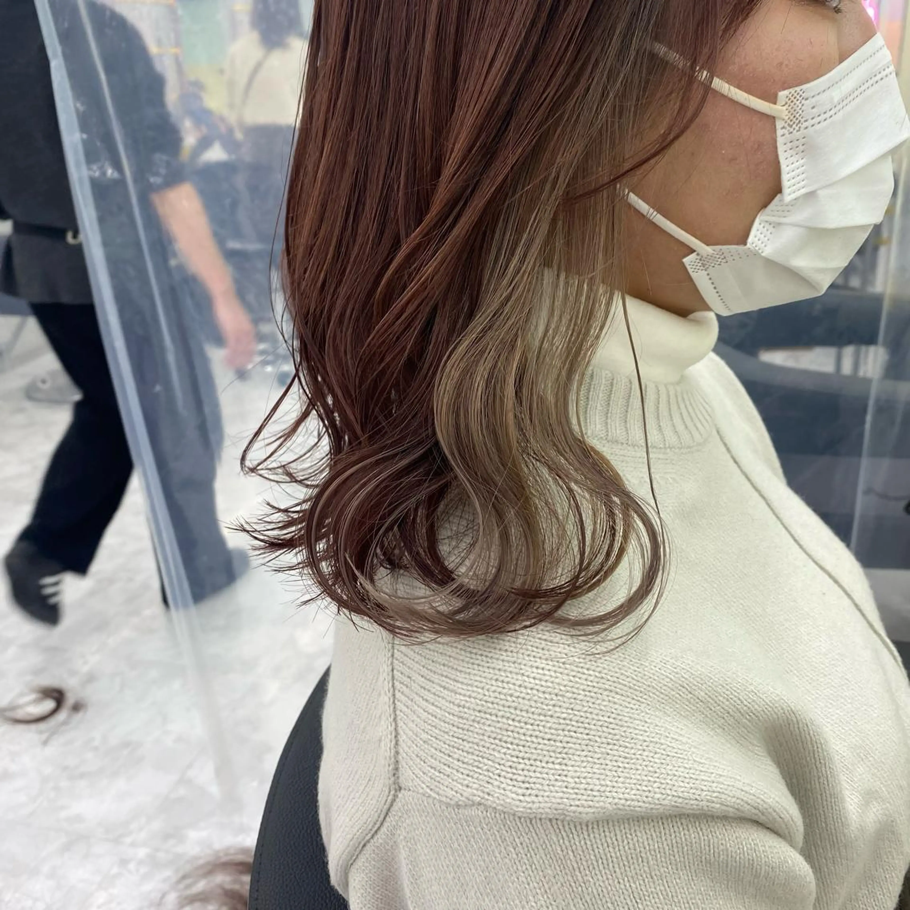 セミロング カラー ヘアアレンジ GOTODAY shair salon 横浜mare店所属・透明感抜群カラー mai🍑♡のヘアスタイル