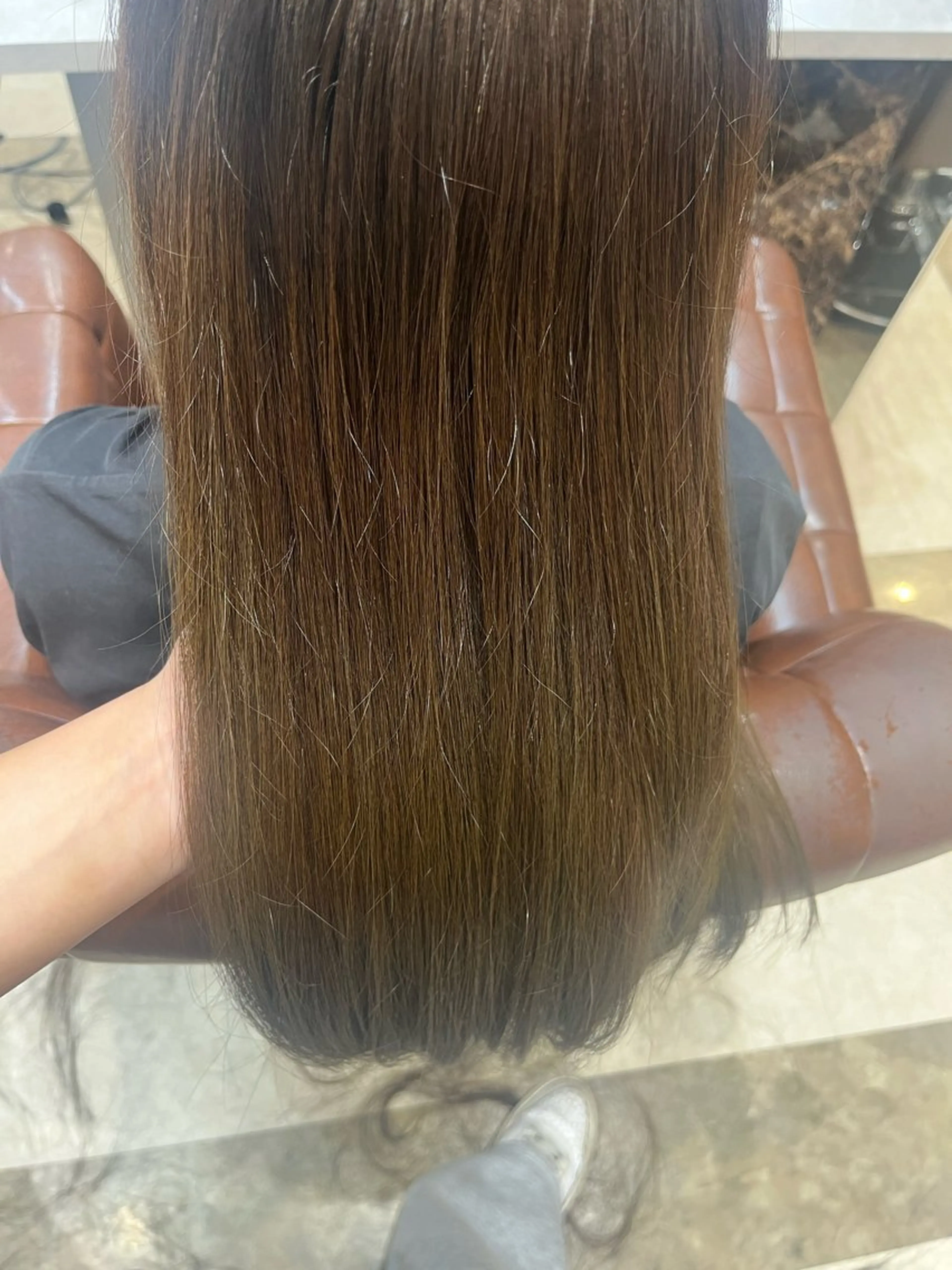 ロング メンズパーマ/透明感 カラー/徳田真緒のヘアスタイル