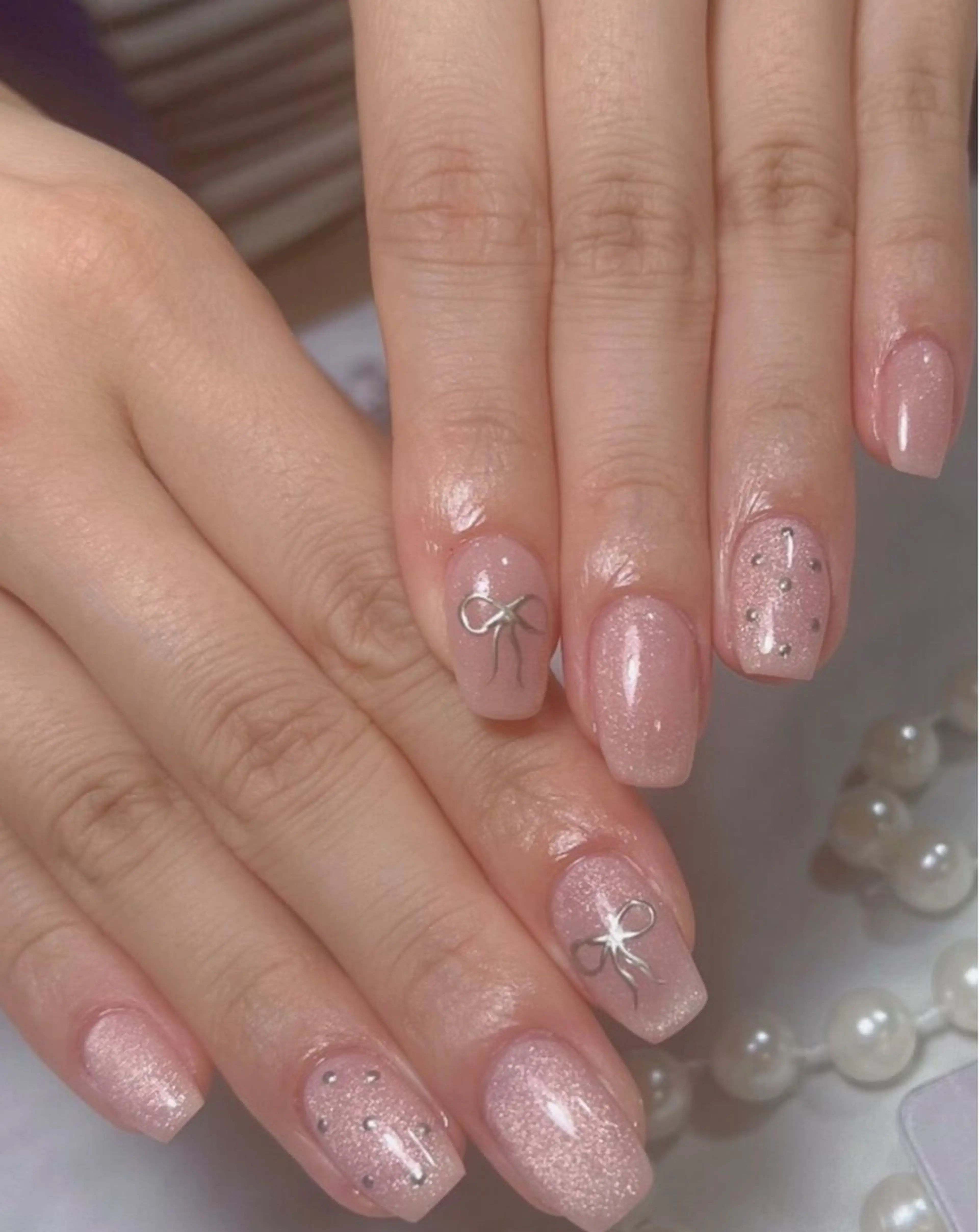 ネイル アートネイル フレンチネイル ジェルネイル グラデーション 韓国ネイル 村中 ハナのネイルデザイン