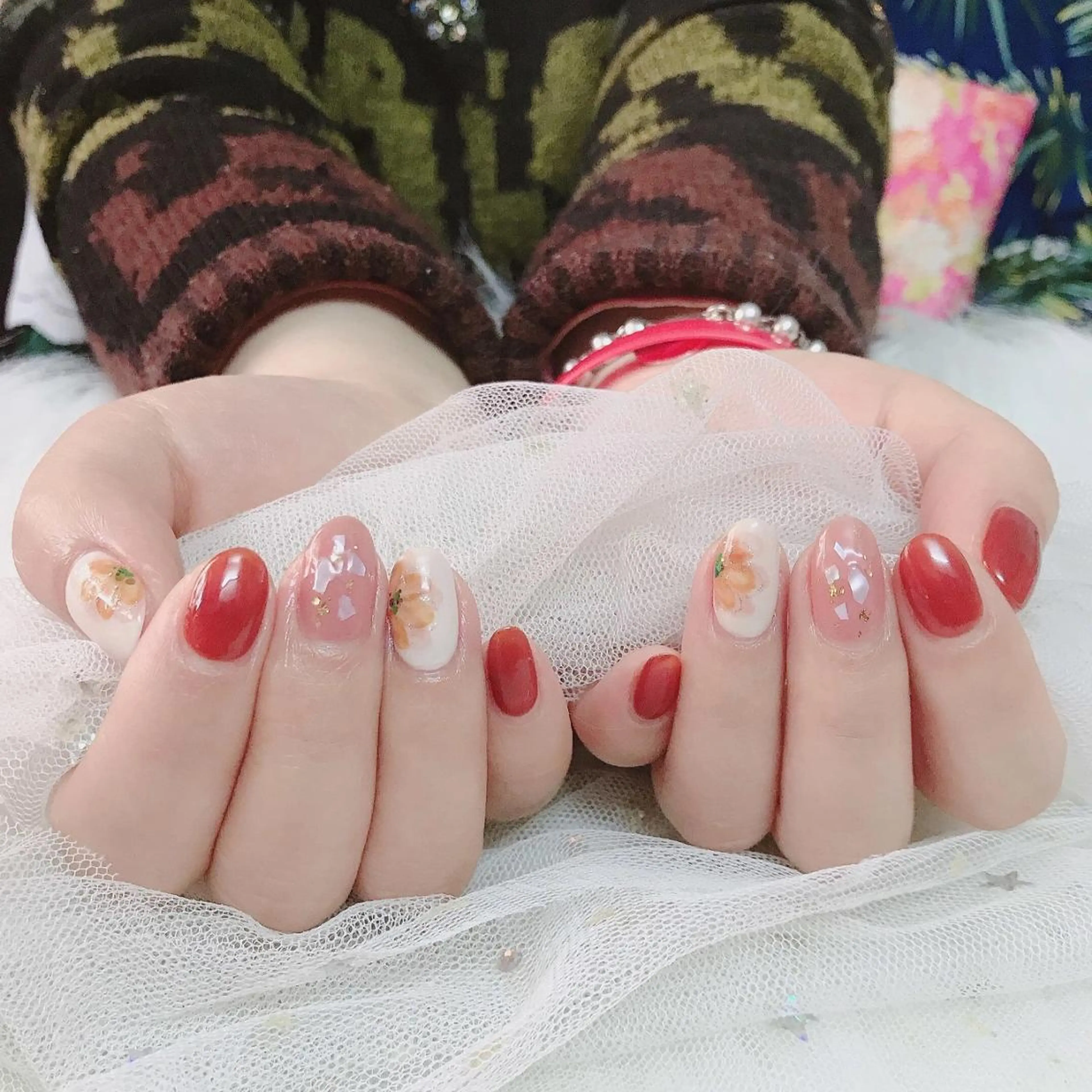 ネイル 🦋ネイルサロン ブラン🌈ゆりのネイルデザイン