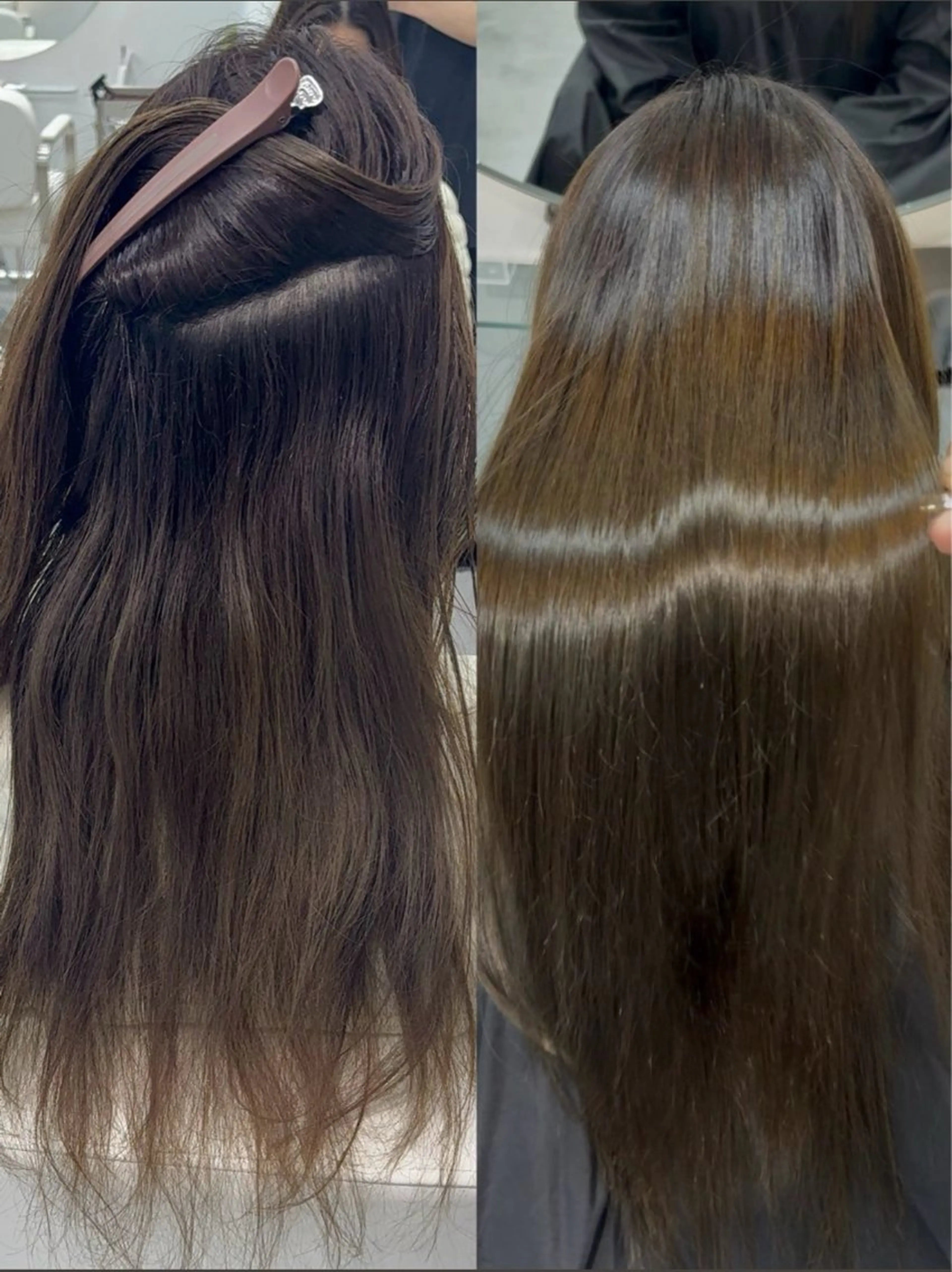 ロング カット 縮毛矯正 美髪縮毛矯正／ツヤ 髪カラー🫧つばさのヘアスタイル