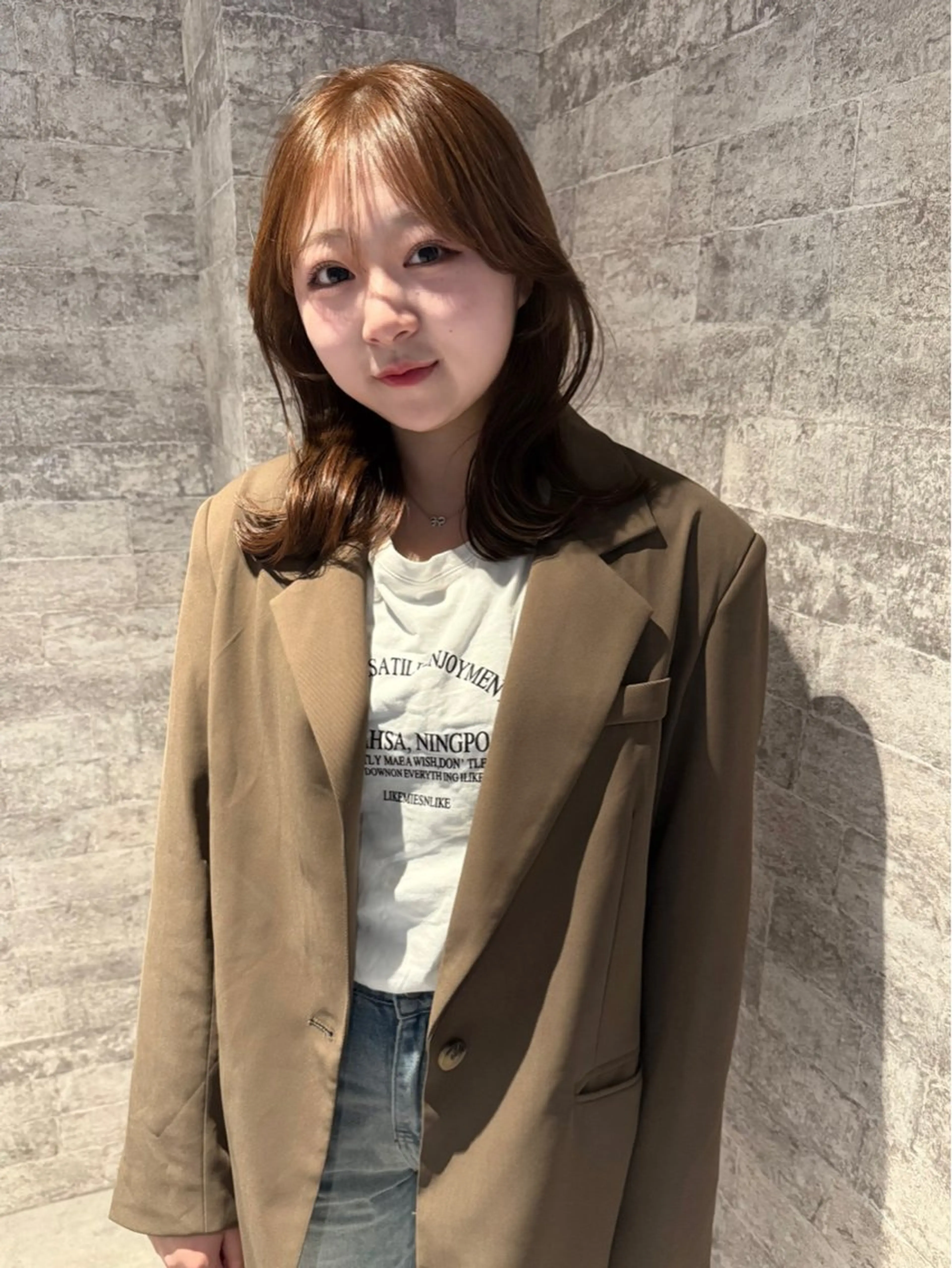 ミディアム カラー カット ヘアカラー トリートメント mai / linoah˚✧のヘアスタイル