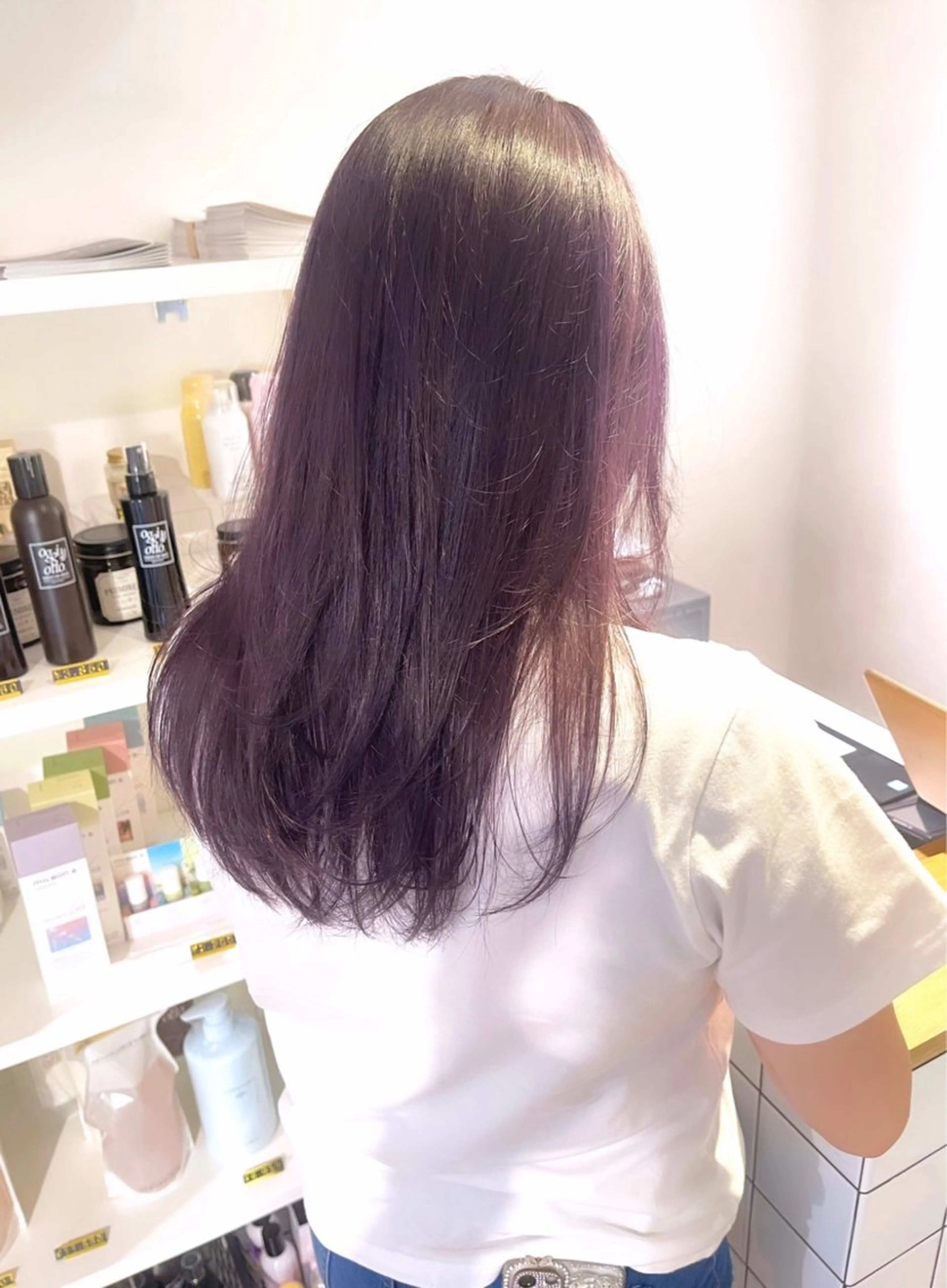 セミロング カラー ヘアアレンジ ANDIAMO SAKAE  楓のヘアスタイル
