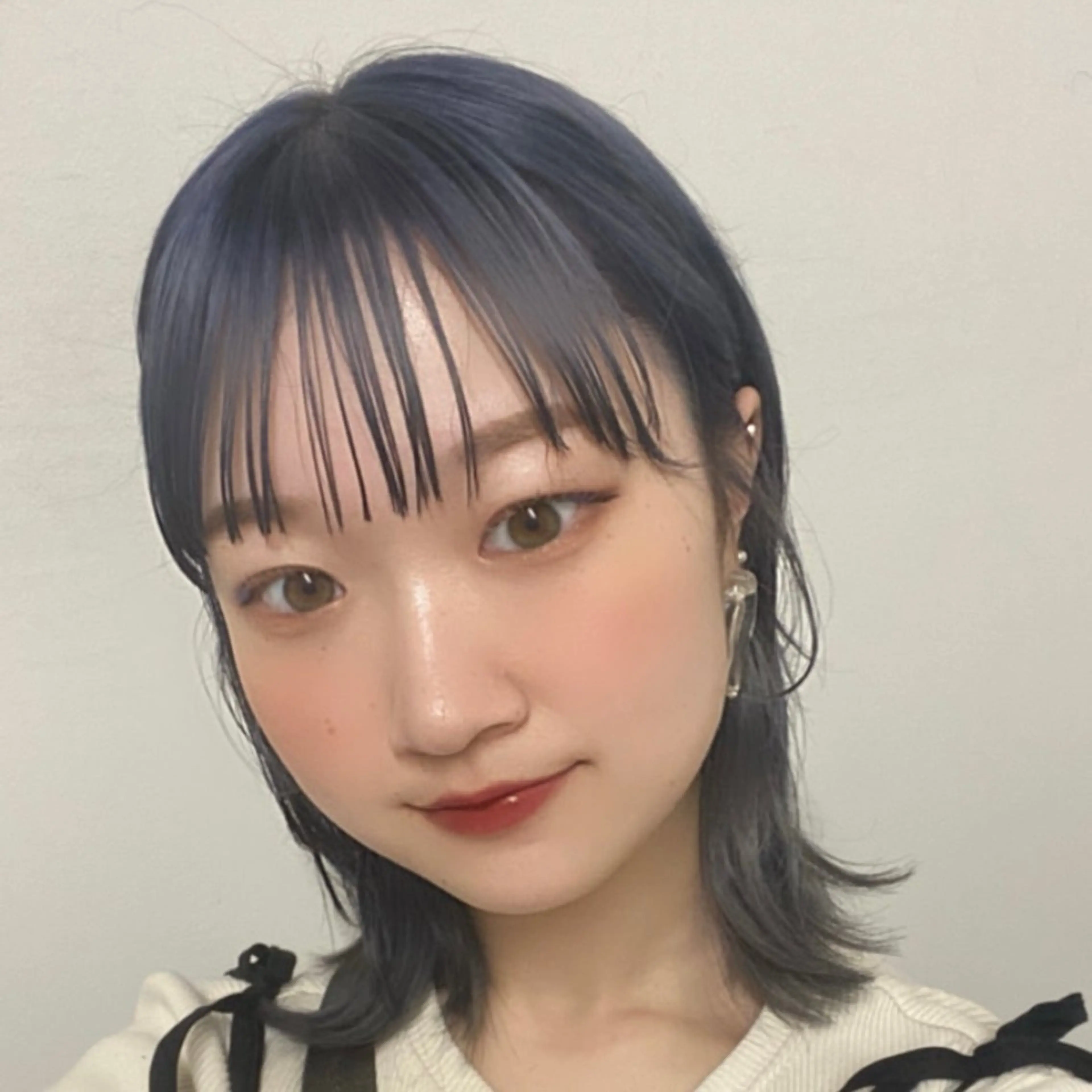 ミディアム カラー レイヤー/ボブ/透明 感カラー/nayuのヘアスタイル