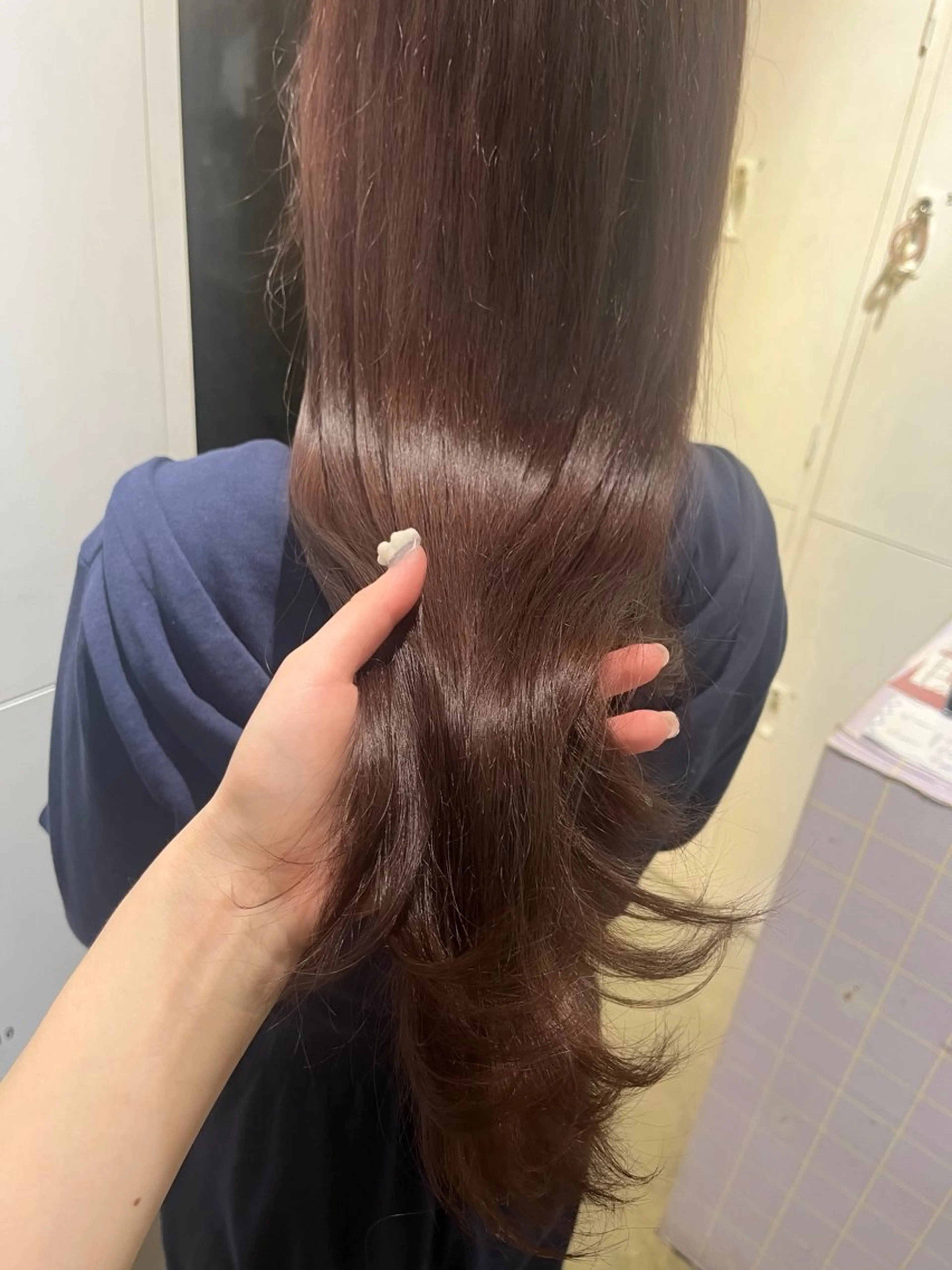 ロング カット ヘアカラー トリートメント 小顔カット/韓国 カラー🌙shikiのヘアスタイル