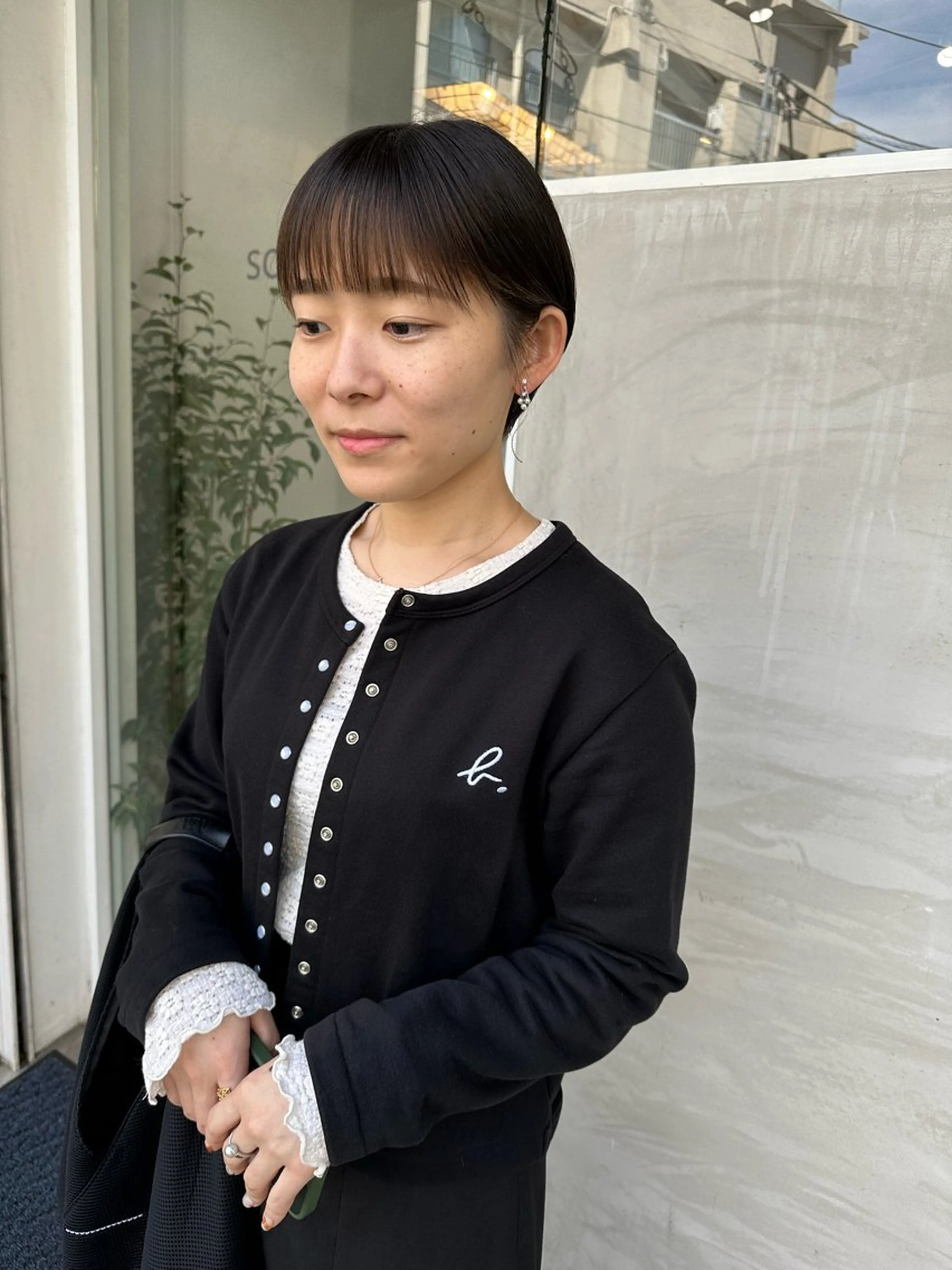 ショート カラー ショートヘア カット ヘアカラー トリートメント パーマ/透明感カラー /ボブ/吉田一生のヘアスタイル