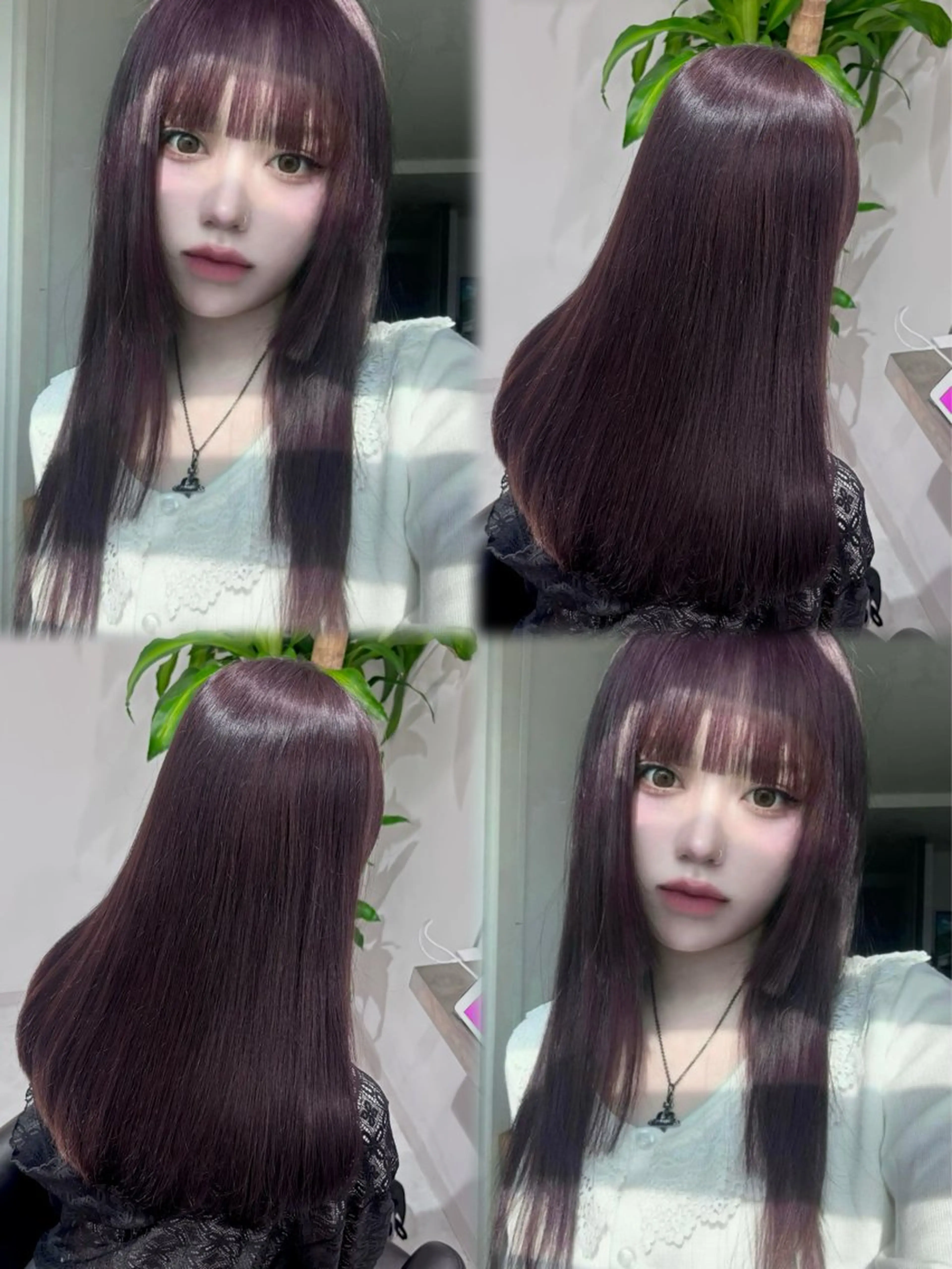 ロング カラー ベージュカラー ブリーチ ブラウンカラー ケアブリーチ カシス ヘアカラー レイヤー/ボブモデル 募集中🕊️正源のヘアスタイル