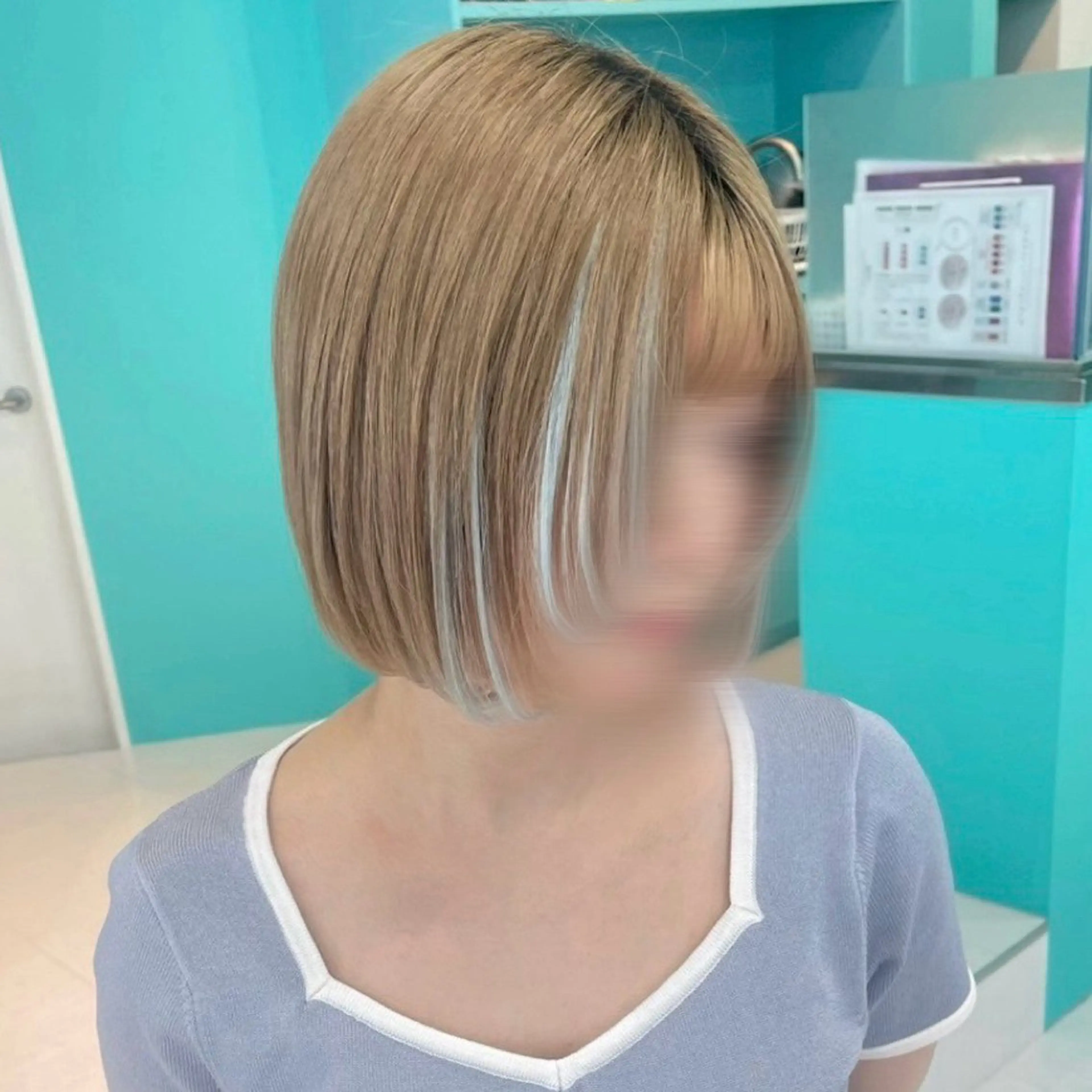 ショート カラー ピンクカラー ホワイトピンク Natsuki‎🤍 透明感×艶カラー🫧のヘアスタイル